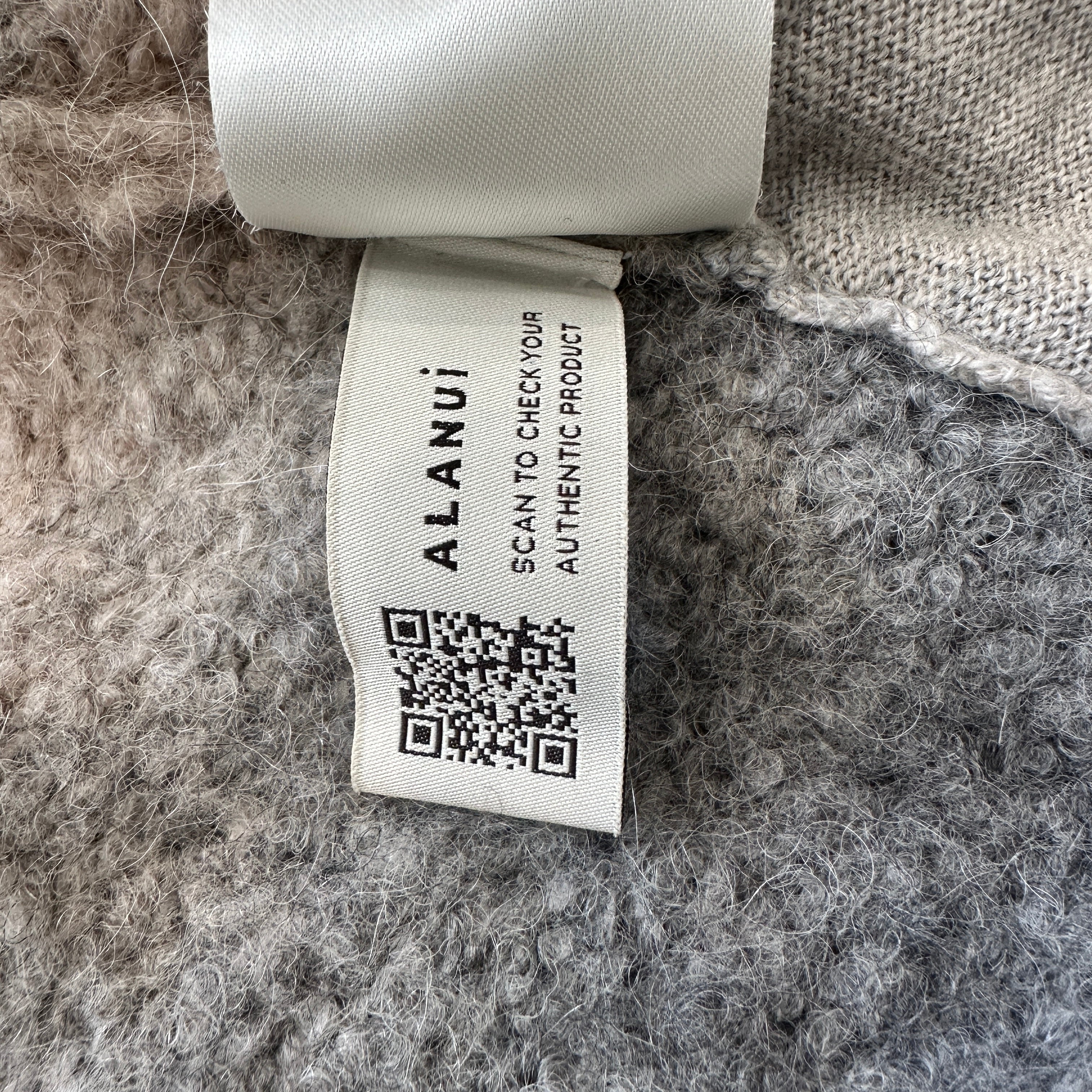Alanui Ice Caves Crystal Belted Cardigan in Grey (RRP £2000) | Authentic Preloved