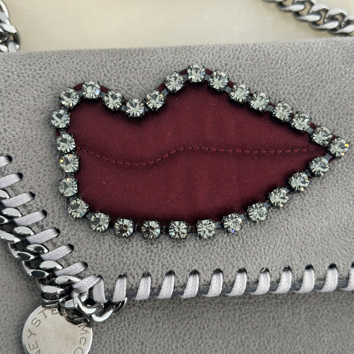 Stella McCartney Falabella Satin Lips Bag (RRP £995) | Authentic Preloved