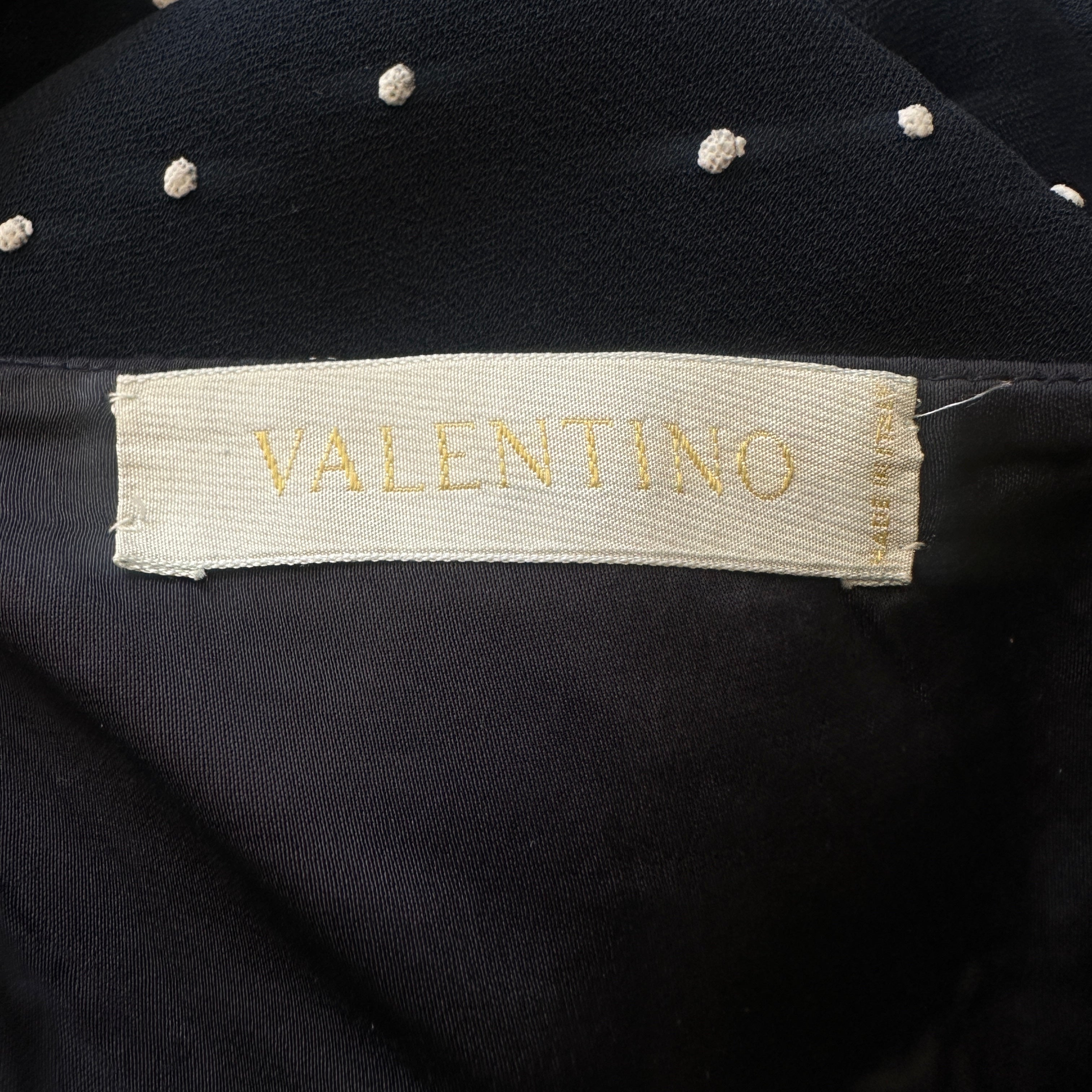 Valentino Silk Polka Dot Handkerchief Hem Dress (RRP £1000) | Authentic Preloved