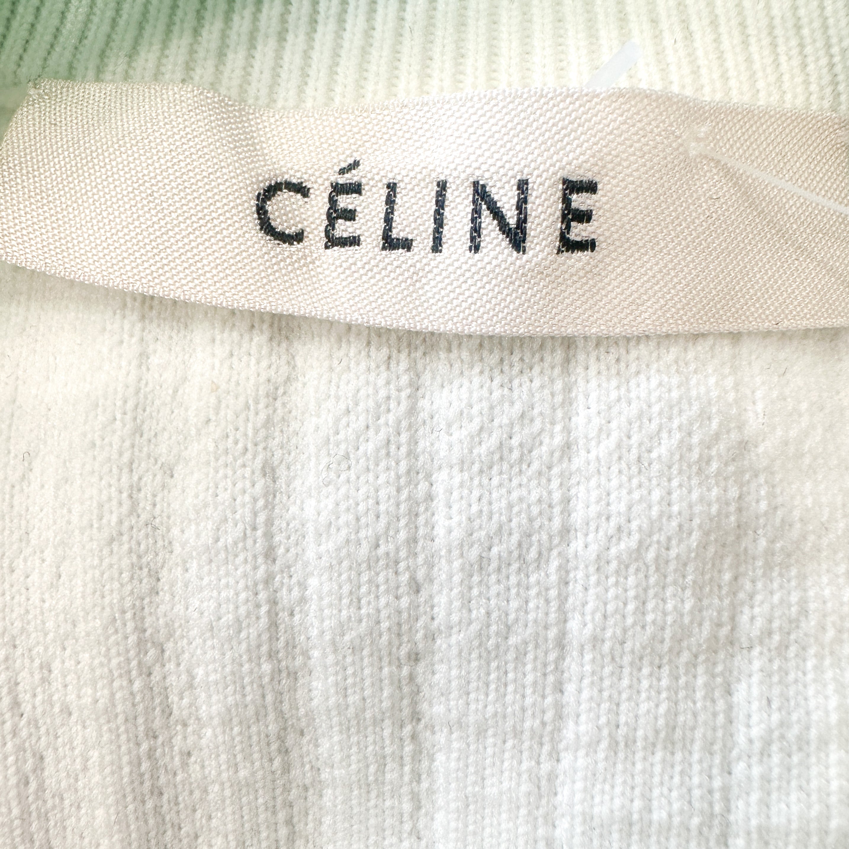 Celine White Lace Panel Oversized Top (RRP £1200) | Authentic Preloved