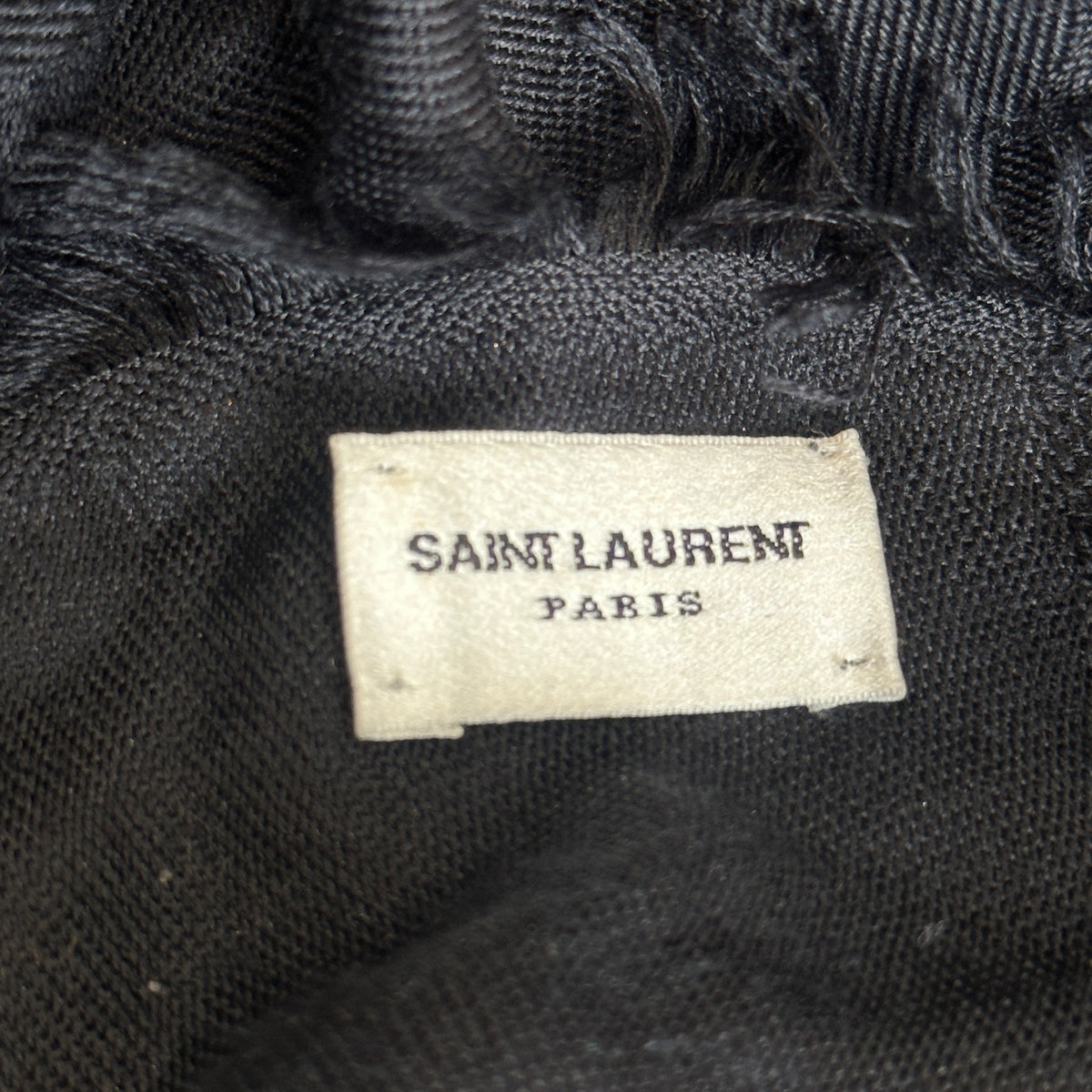Saint Laurent Black Wool Scarf (RRP £600) | FINAL SALE Authentic Preloved