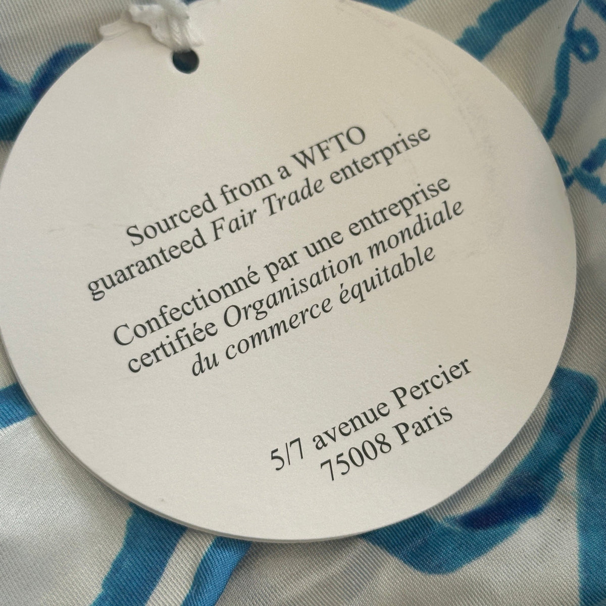 NEW Chloe Blue and White Silk Scarf (RRP £550) | FINAL SALE Authentic Preloved - Reloved Again