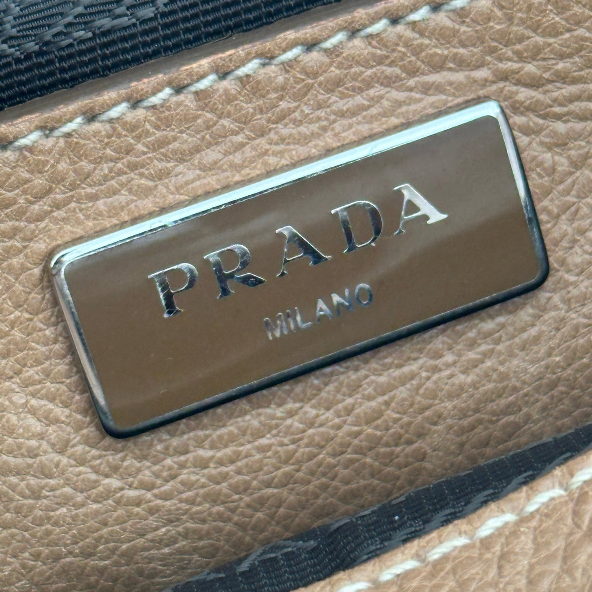 Prada Glacé Calf Fringed Twin Pocket Satchel Tote (RRP £1400) | Authentic Preloved - Reloved Again