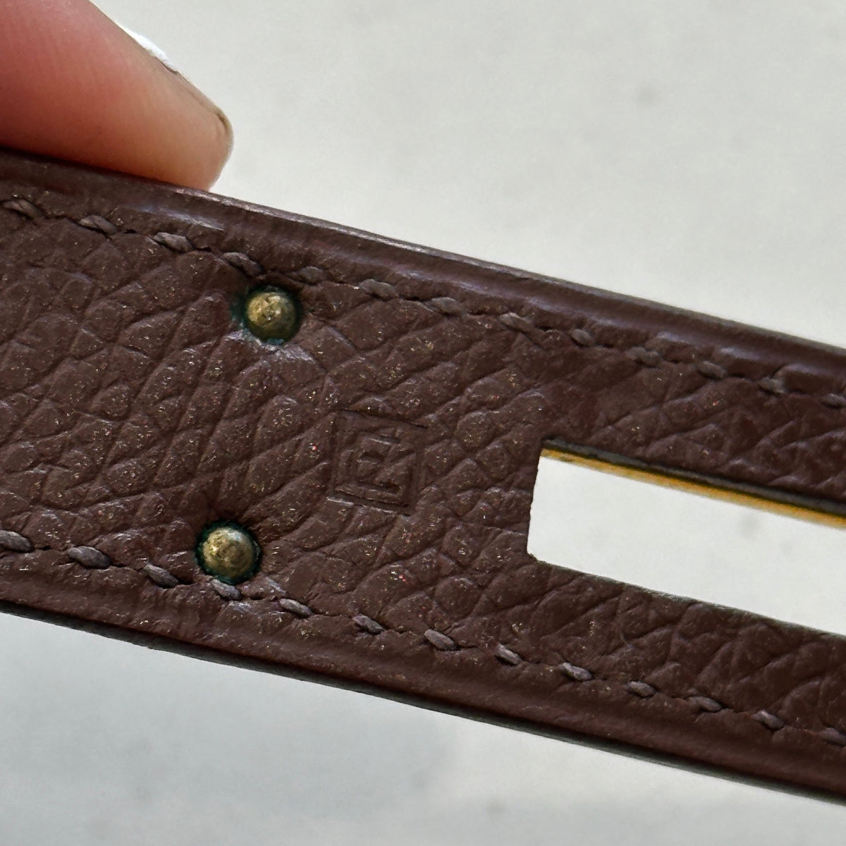 Hermes Kelly 32 Courchevel Havane Shoulder Bag Gold Hardware | Authentic Preloved - Reloved Again