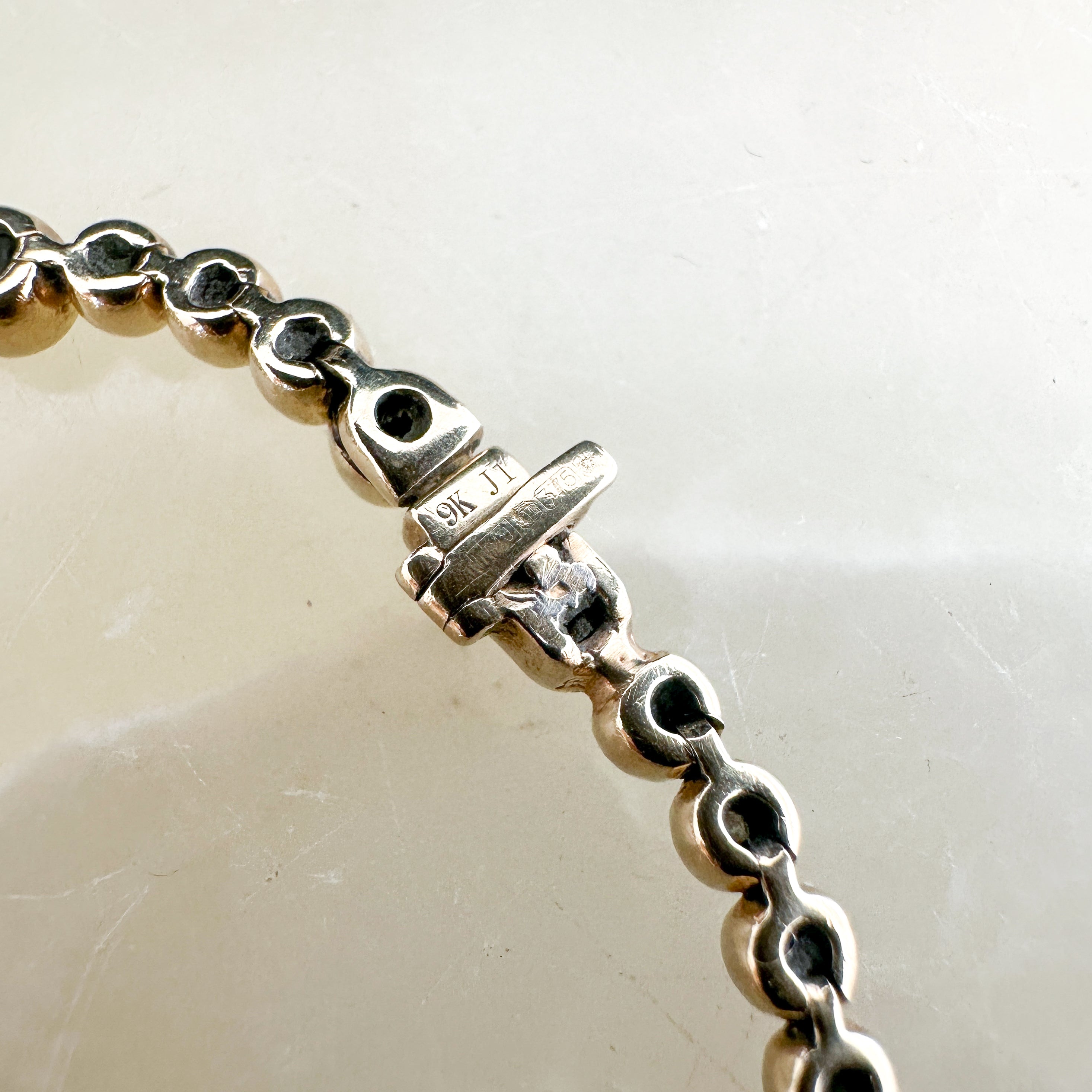 Louise Sinclair 9ct Yellow Gold & Diamond Rub Over Bubble Bracelet (RRP £5000) | Authentic Preloved FINAL SALE