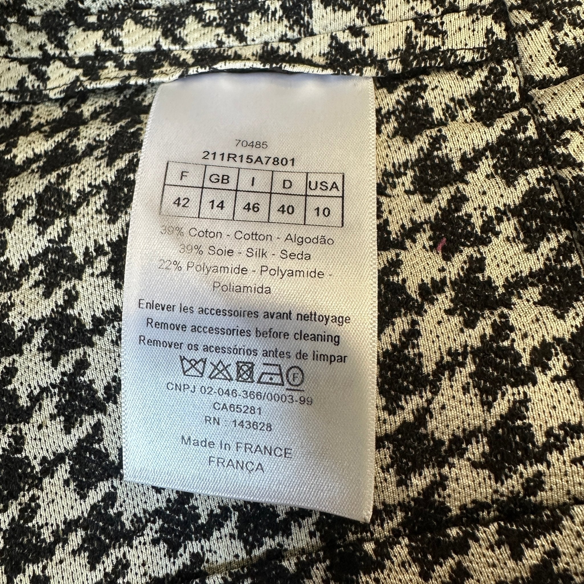 Christian Dior 2022 Cruise Black & White Houndstooth Silk Blend Midi Dress | Authentic Preloved - Reloved Again