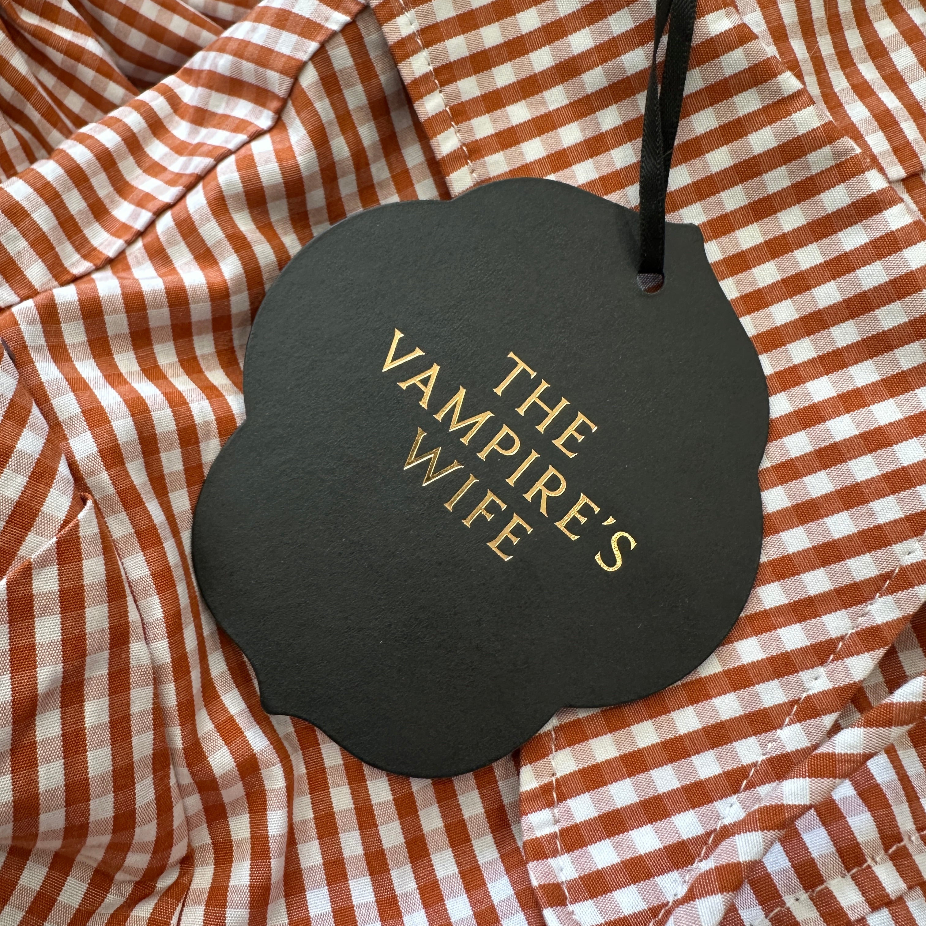 The Vampire’s Wife The Spell Tan Mini Gingham Cotton Maxi Dress (RRP £1000) | Authentic Preloved