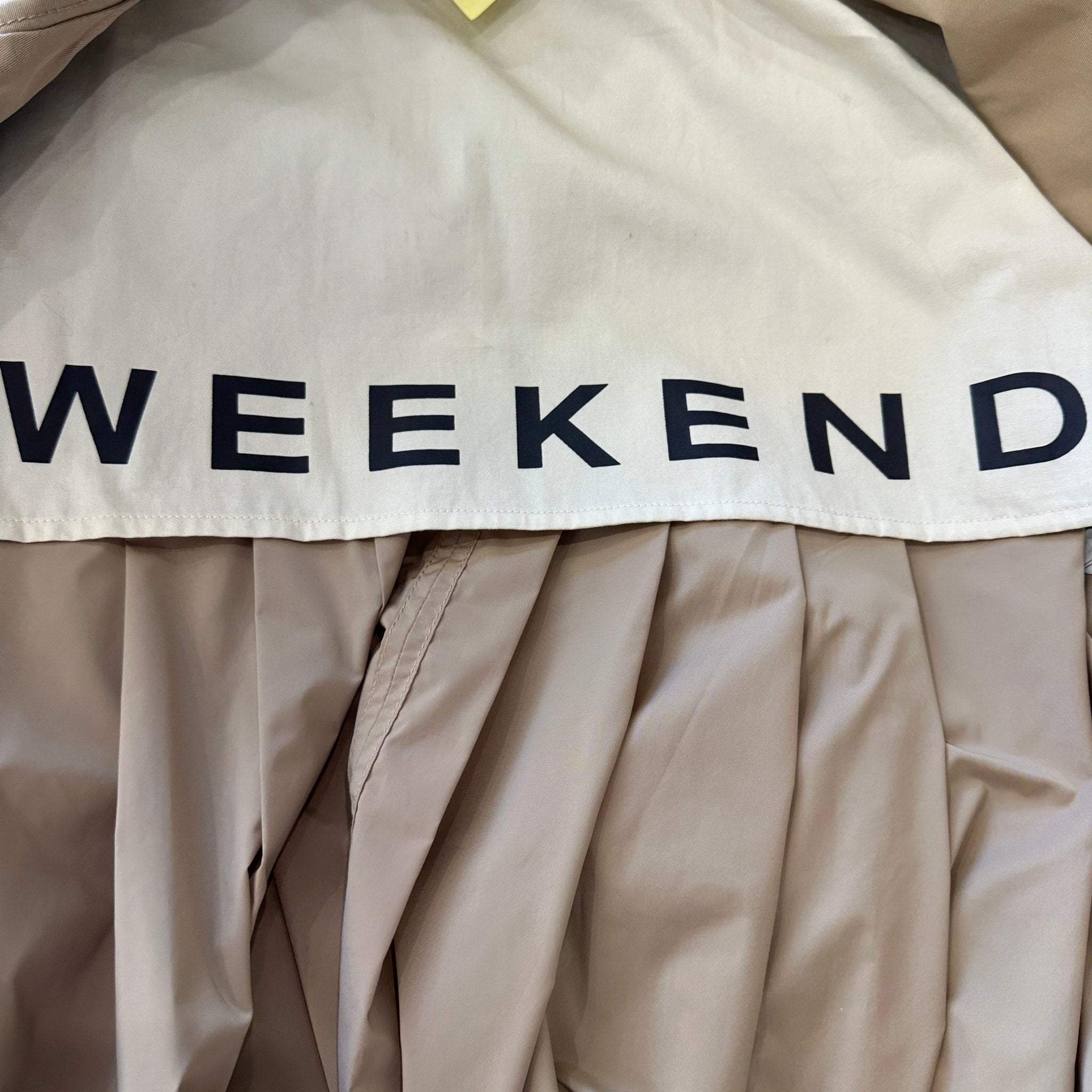Weekend Max Mara Beige Cotton-Blend Long Trench Coat (RRP £615) | Authentic Preloved - Reloved Again