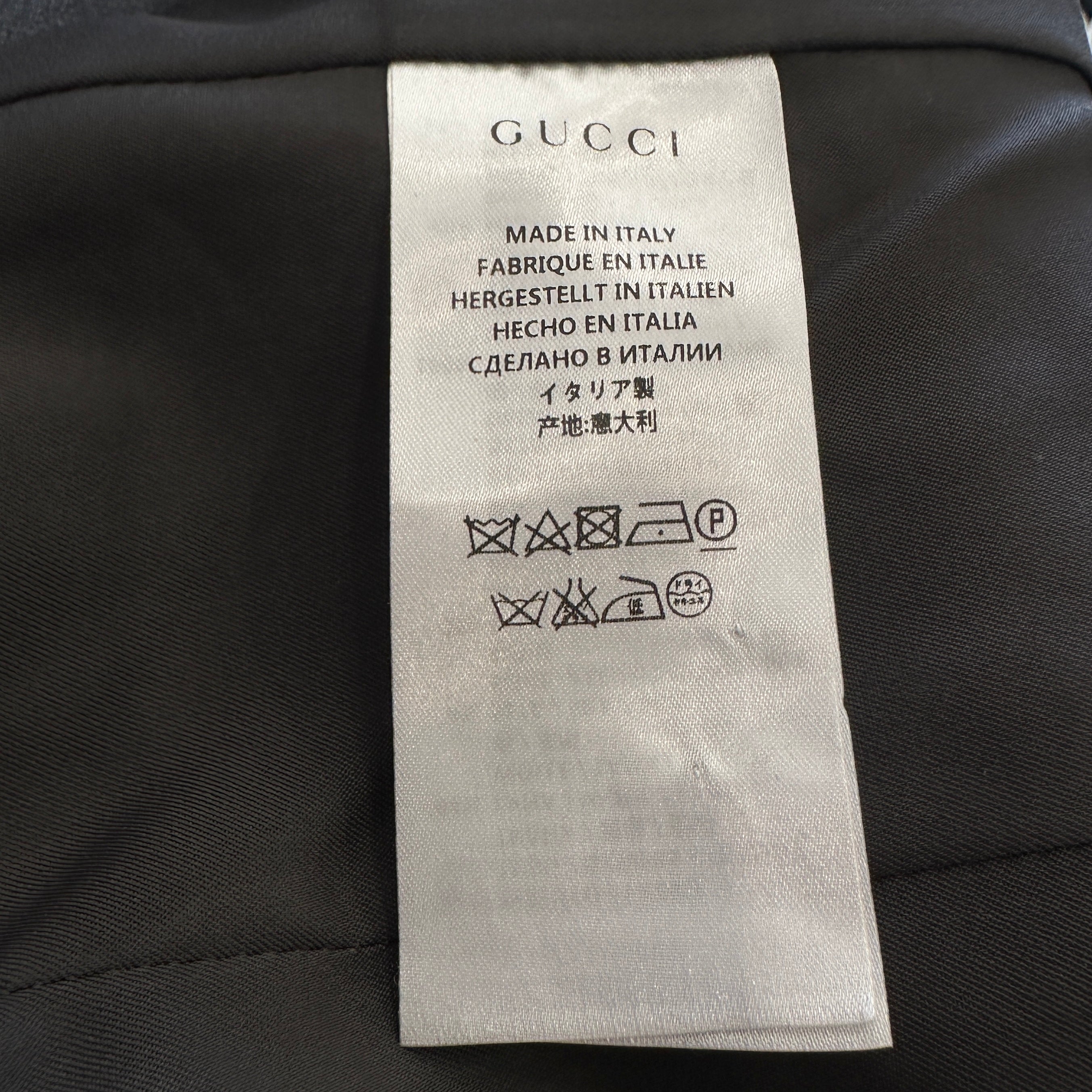 Gucci Grey Wool-Silk Single-Breasted Trouser Suit (RRP £2000) | Authentic Preloved