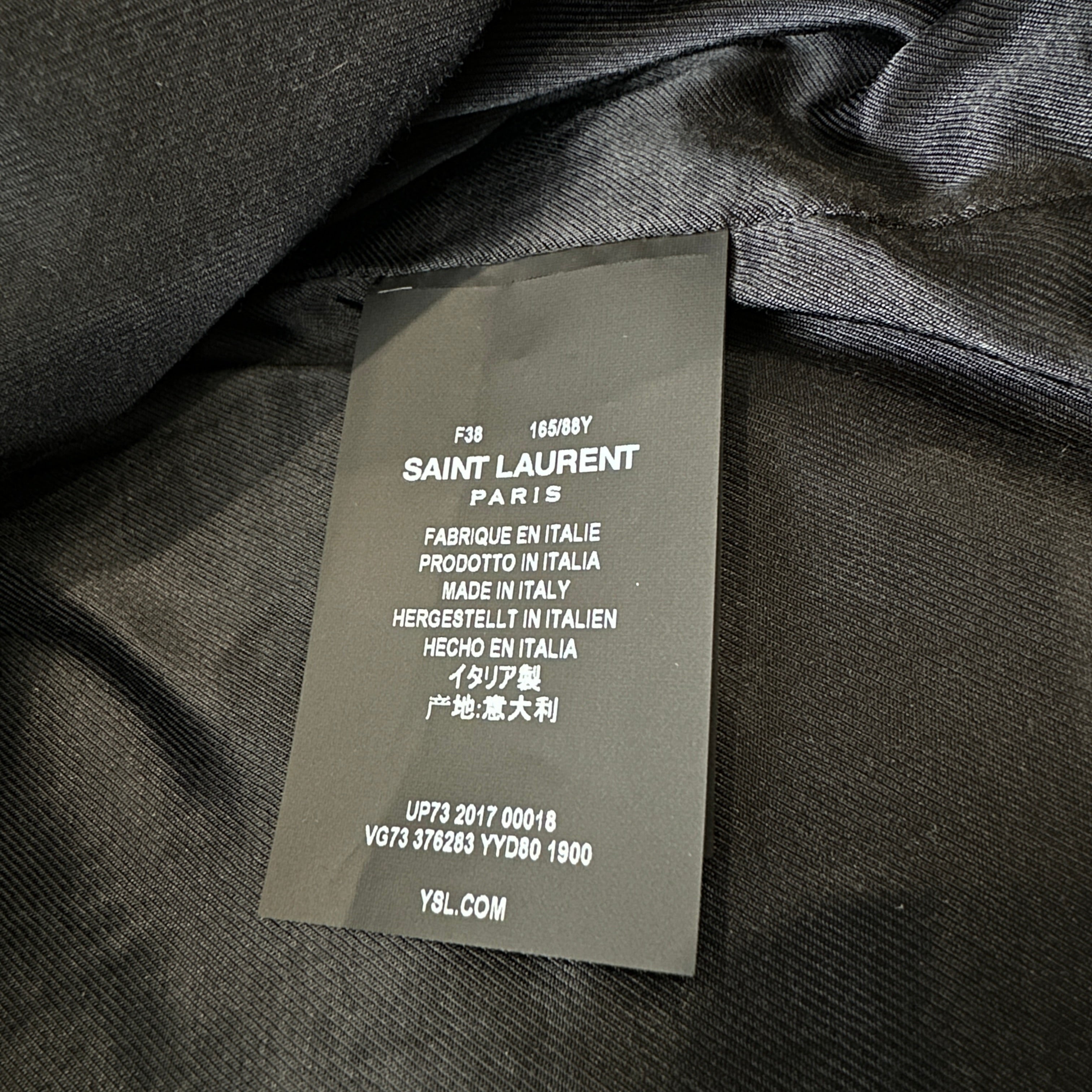 Saint Laurent Black & Ivory Teddy Jacket in Wool RRP (£1200) | Authentic Preloved