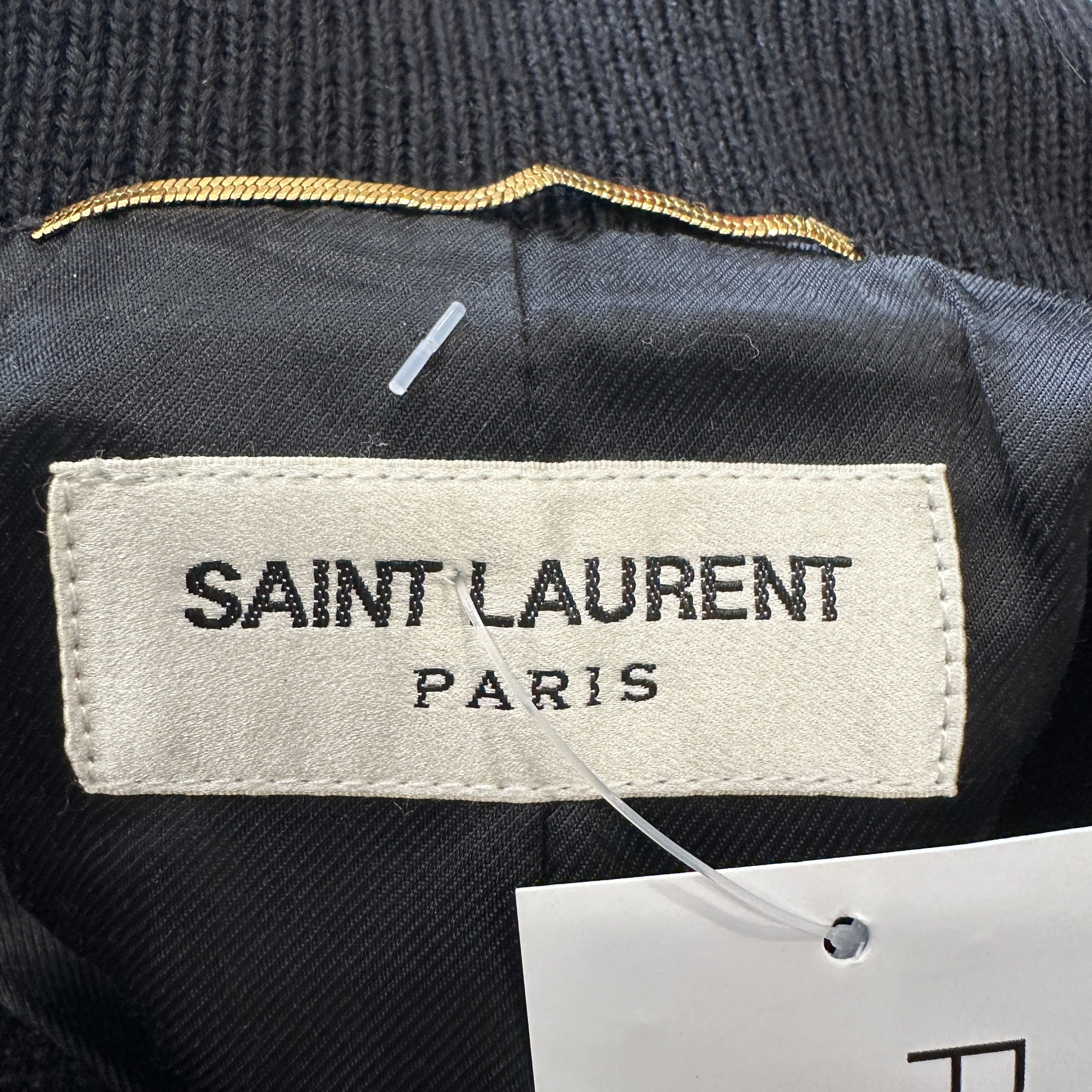 Saint Laurent Black & Ivory Teddy Jacket in Wool RRP (£1200) | Authentic Preloved