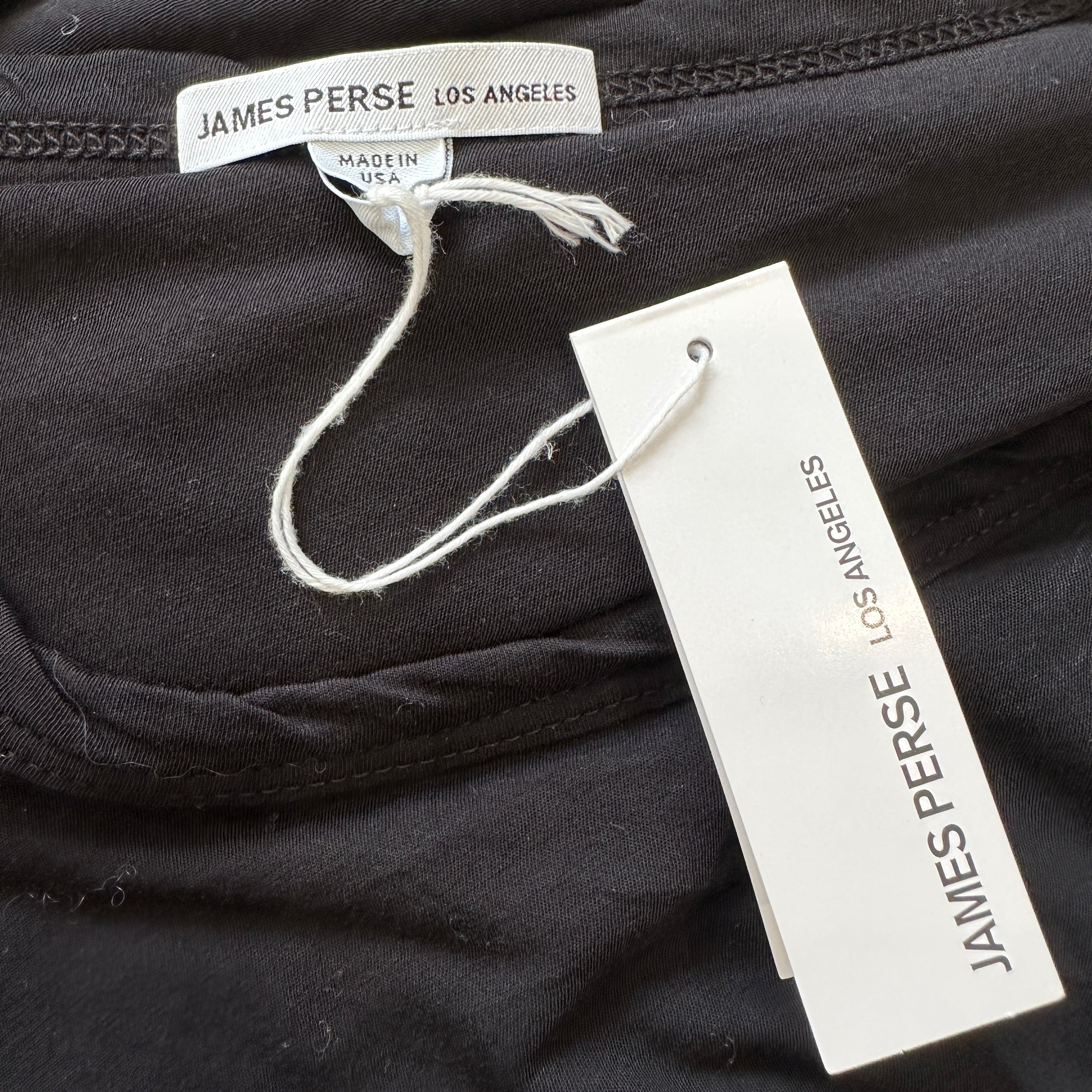 NEW James Perse Black Ruched Long Sleeve Maxi Dress (RRP £350) | Authentic Preloved
