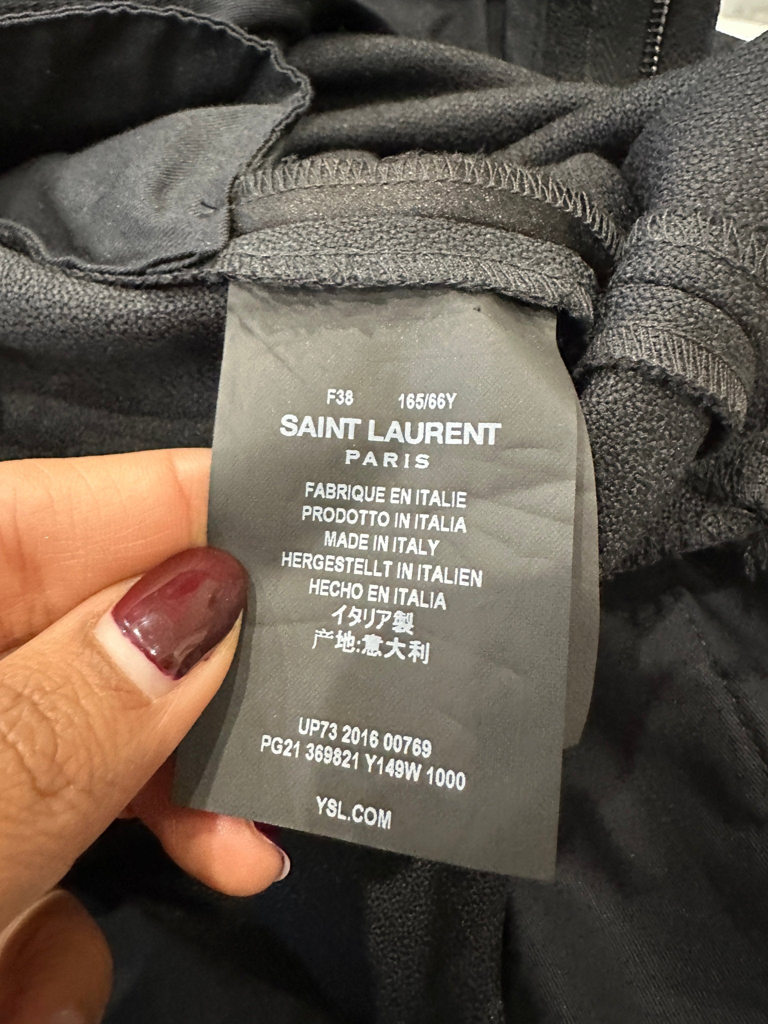 Saint Laurent Black Tuxedo Wool Jacket RRP £2.8K | Authentic Preloved - Reloved Again