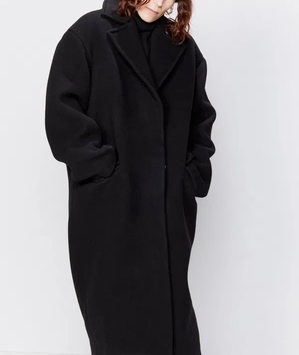 Black Cocoon coat RRP £895