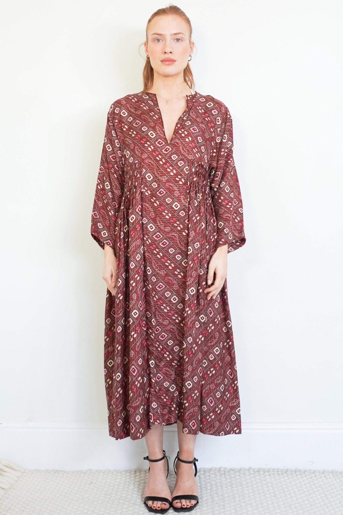 Isabel Marant Burgundy Silk Dress RRP £800 | Authentic & Preloved - Reloved Again