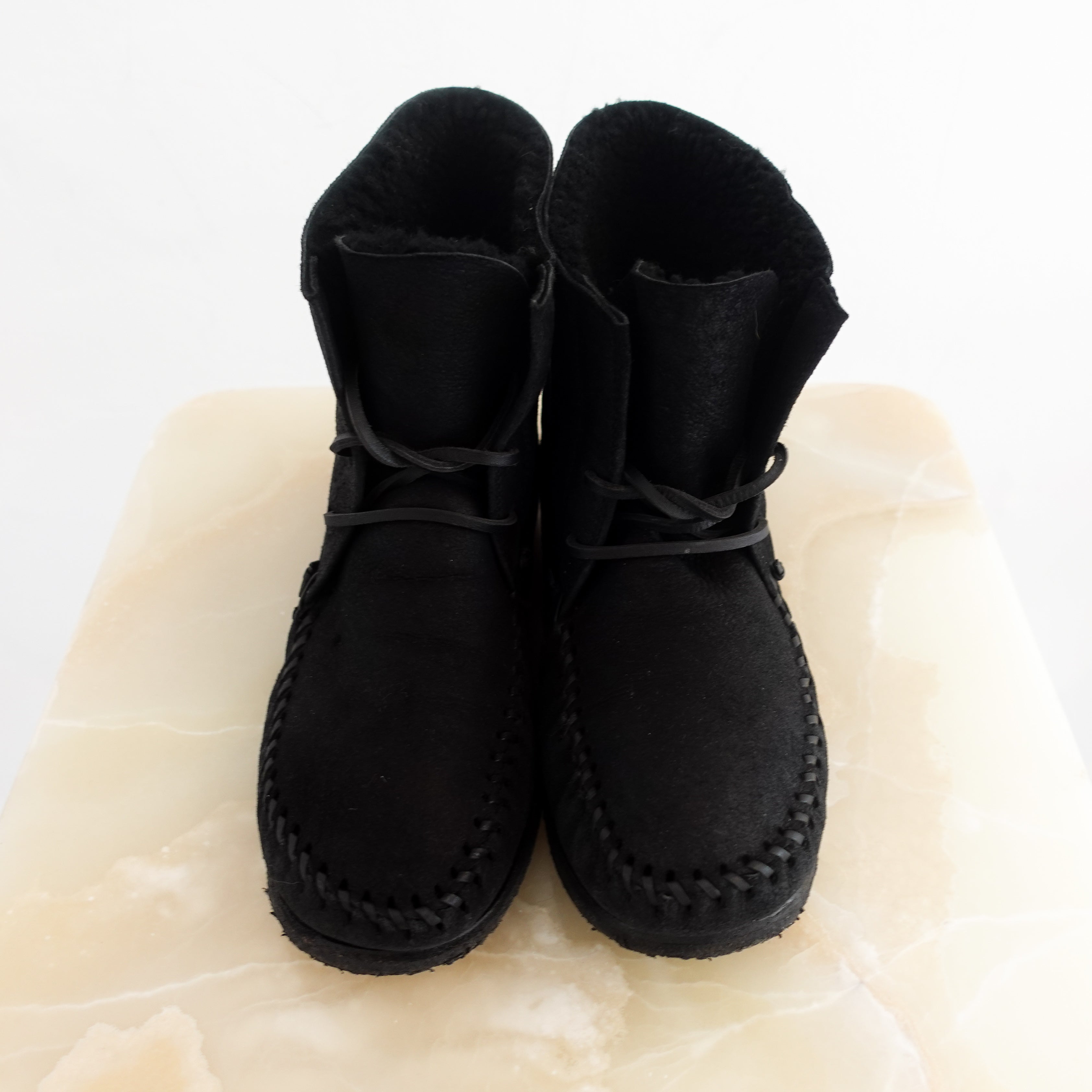 Isabel-Marant-Etoile-Black-Arapaho-Shearling-Boots-top-picture-Chelsea-London 