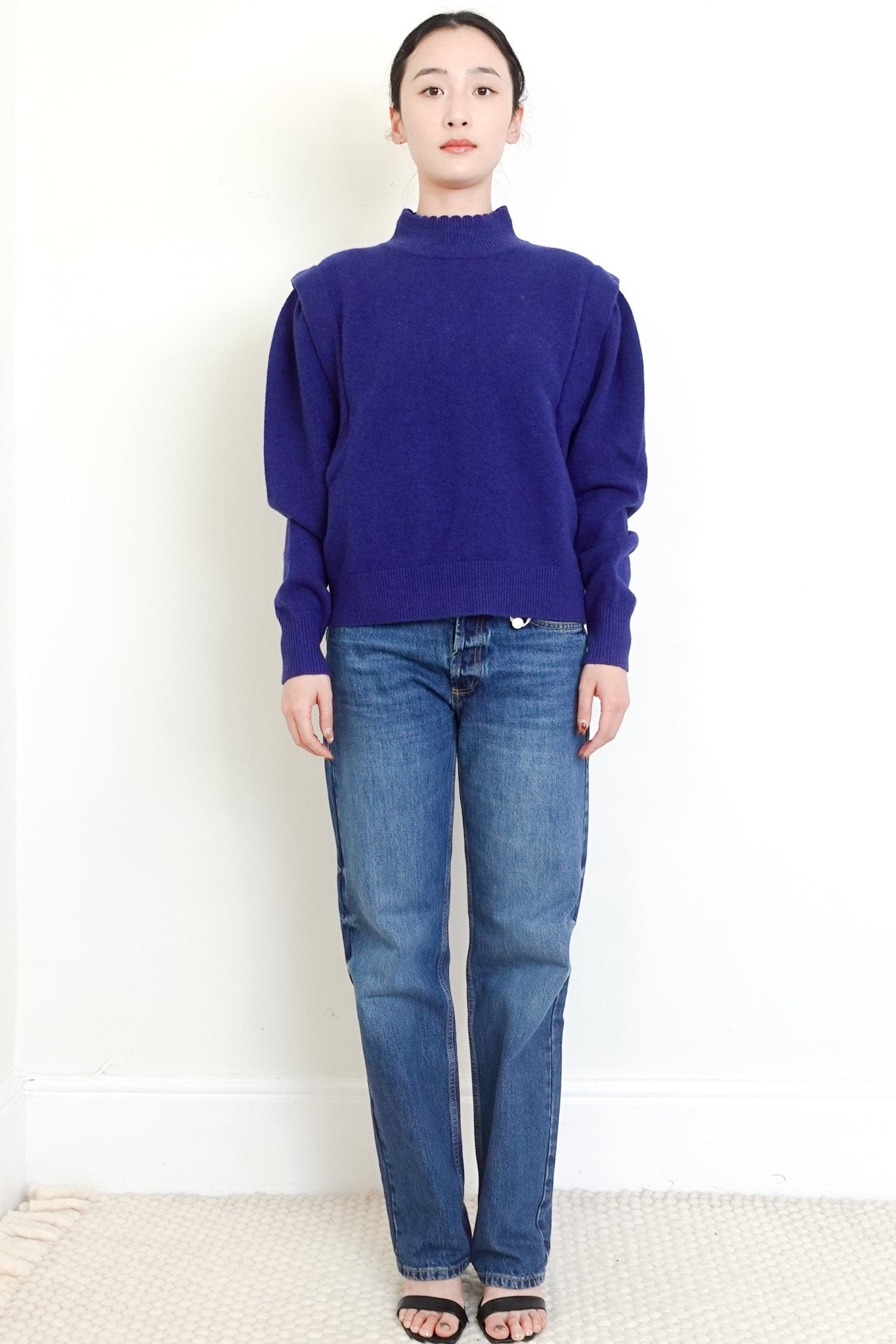 Isabel-Marant-Etoile-Lucile-Blue-Jumper-front-picture-Chelsea-London