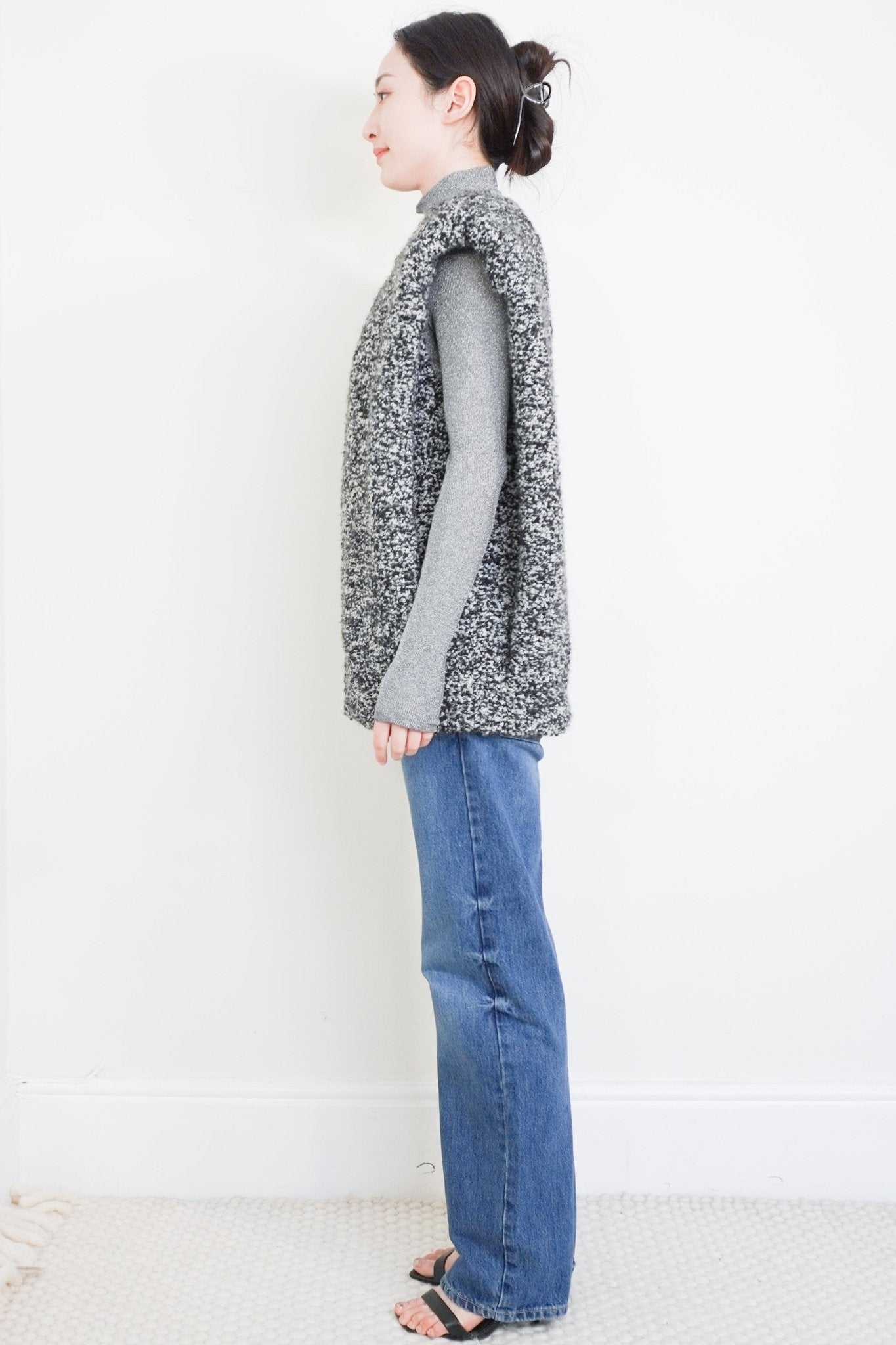 Isabel Marant Gwendalia Grey Wool Boucle Vest Gilet RRP £800 | Authentic Preloved - Reloved Again