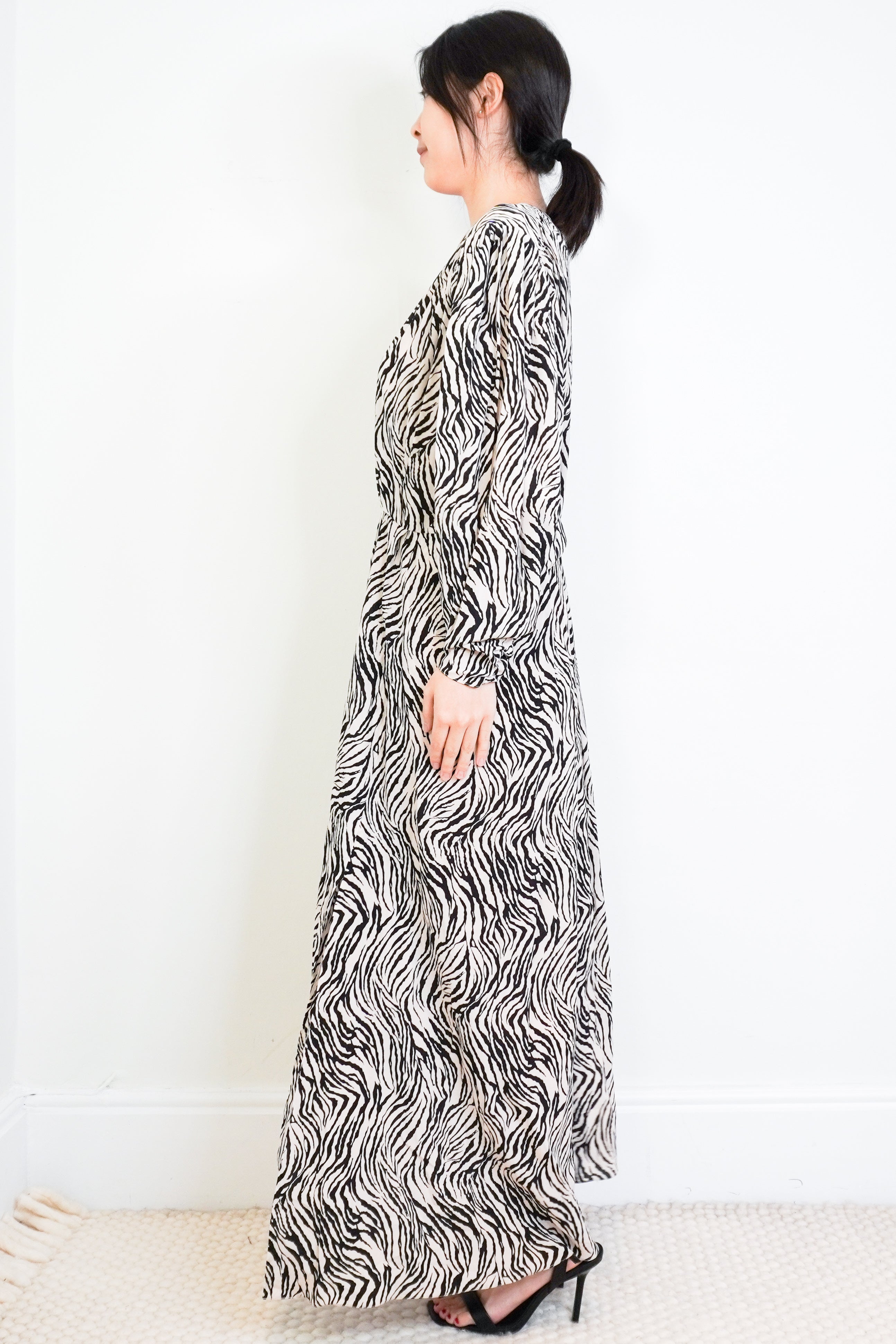 Isabel-Marant-Zebra-Print-Dress-side-picture-Chelsea-London