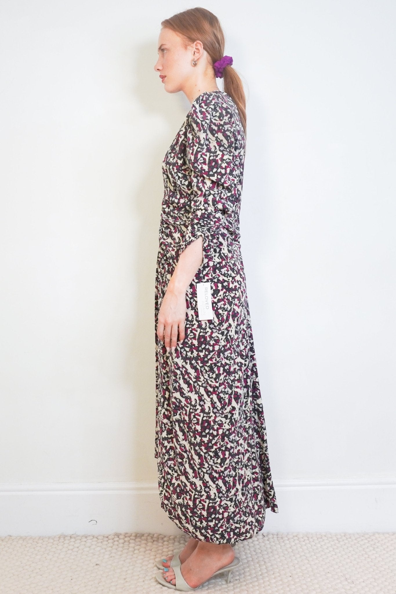 Isabel Marant Albi Printed Silk-Blend Midi Dress (RRP £1200) | Authentic & Preloved - Reloved Again
