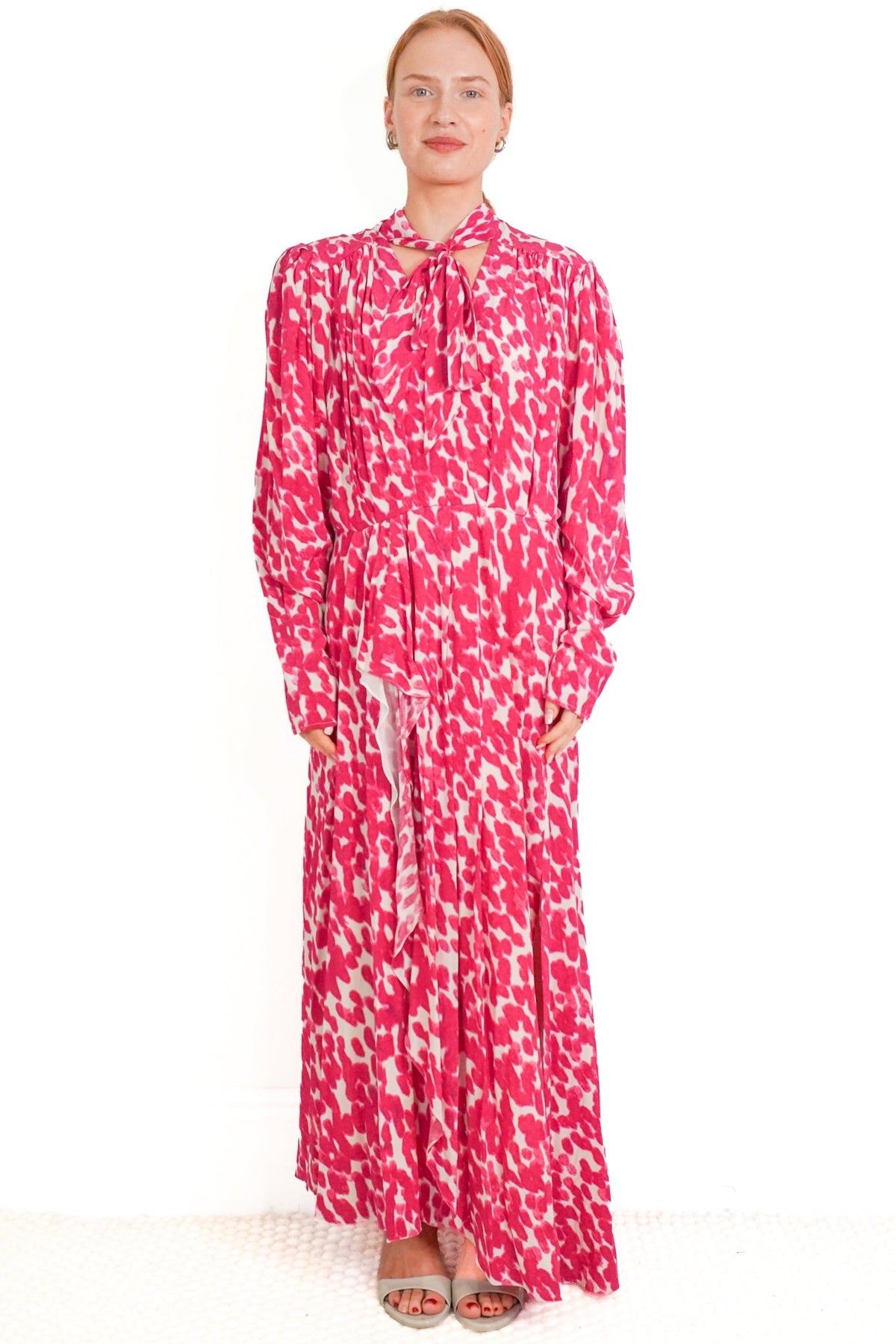 Isabel Marant Bisma Pink Silk Dress (RRP £1300) | Authentic Preloved - Reloved Again