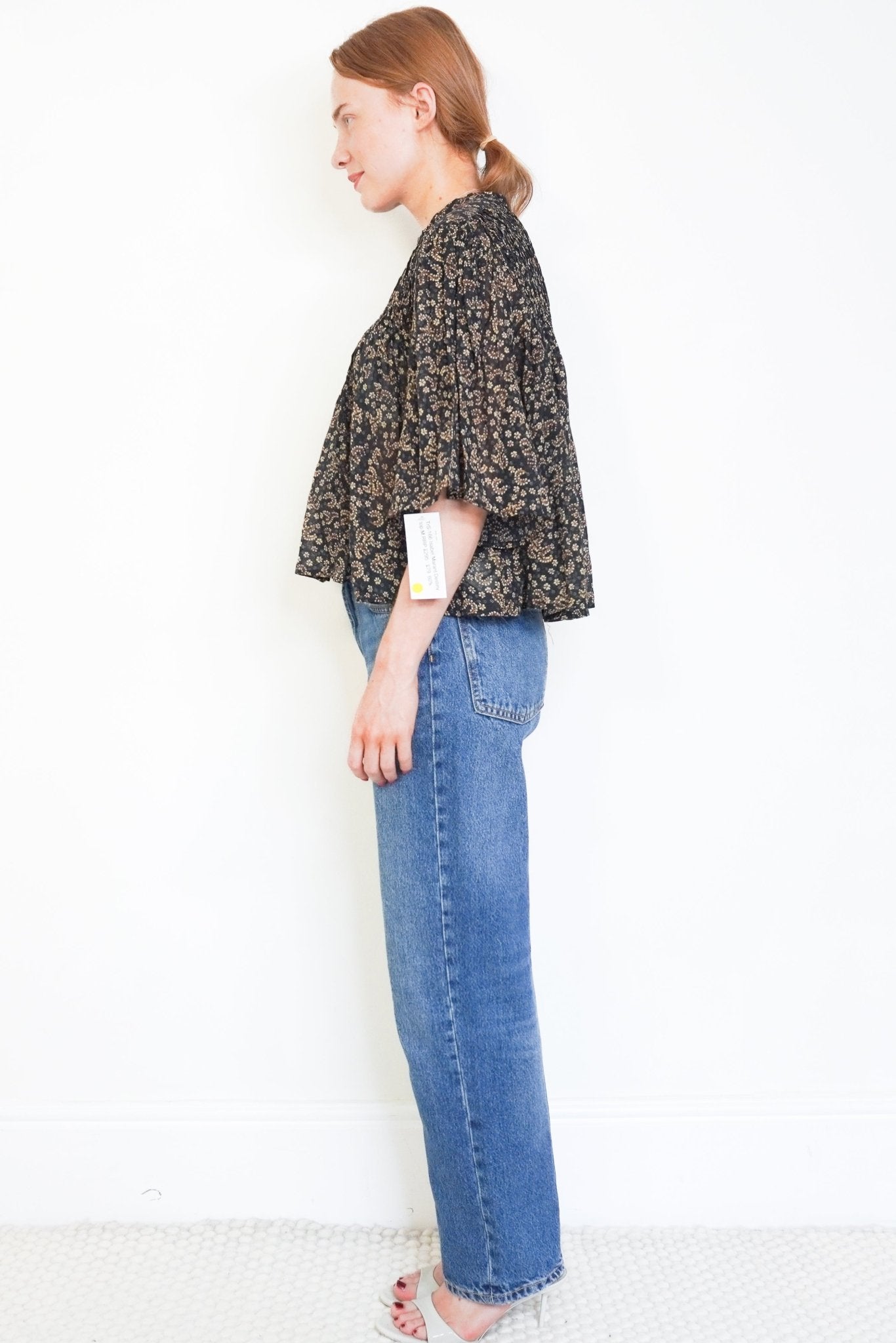 Isabel Marant Étoile Black Floral Destiny Top (RRP £295) | Authentic Preloved - Reloved Again