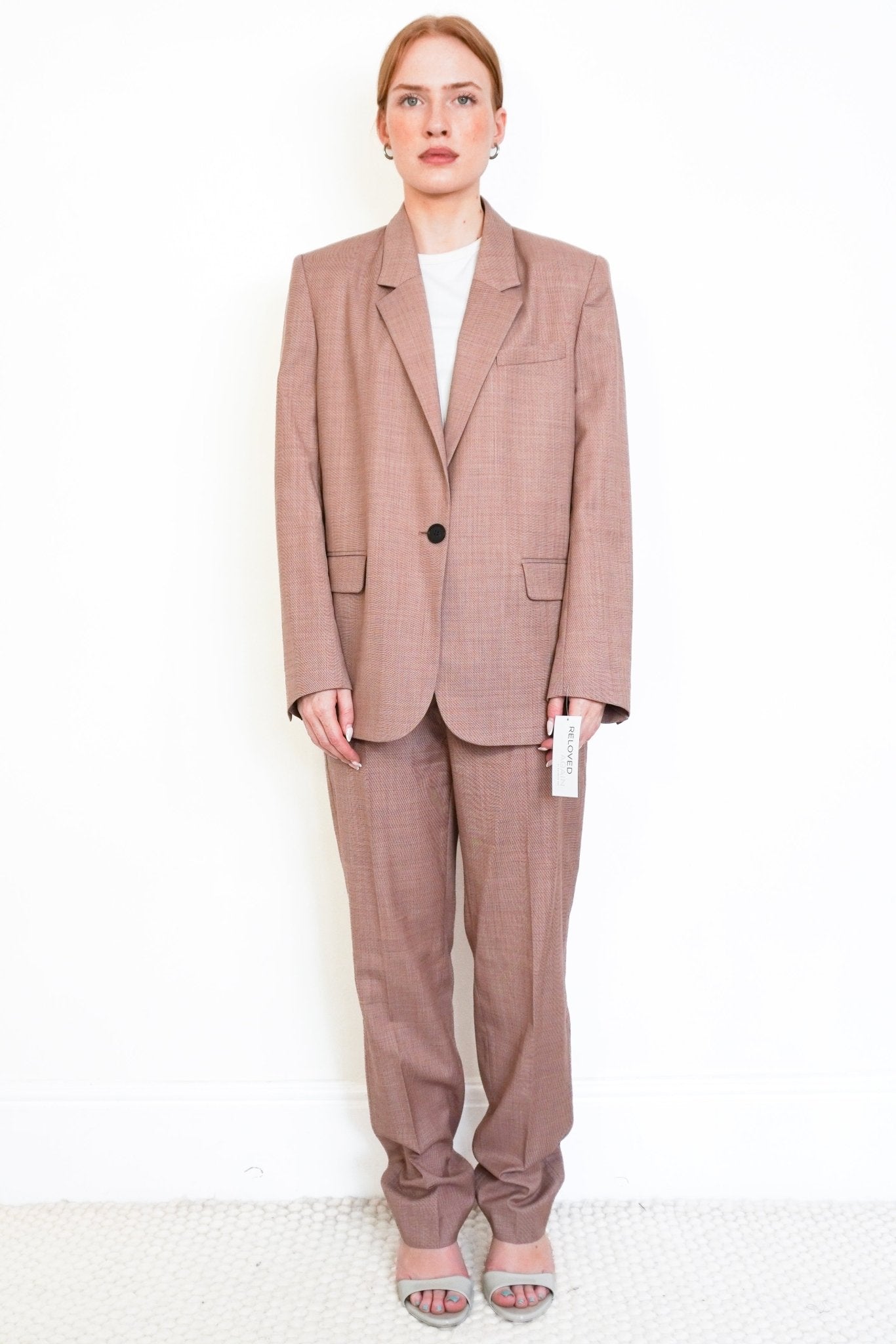 Isabel Marant Étoile Pink Wool Tailored Trouser Suit (RRP £550) | Authentic Preloved - Reloved Again