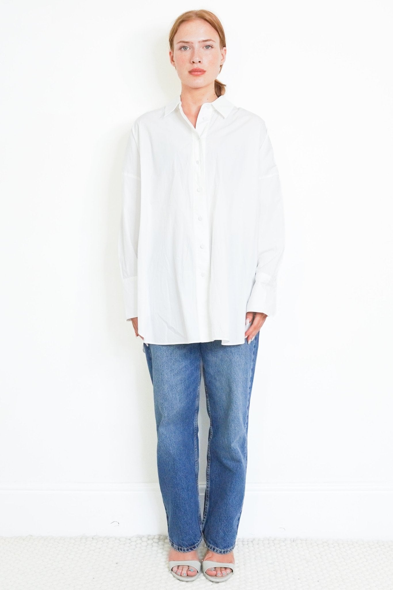JOSEPH Comete White Organic Cotton Poplin Shirt (RRP £200) | Authentic Preloved FINAL SALE - Reloved Again