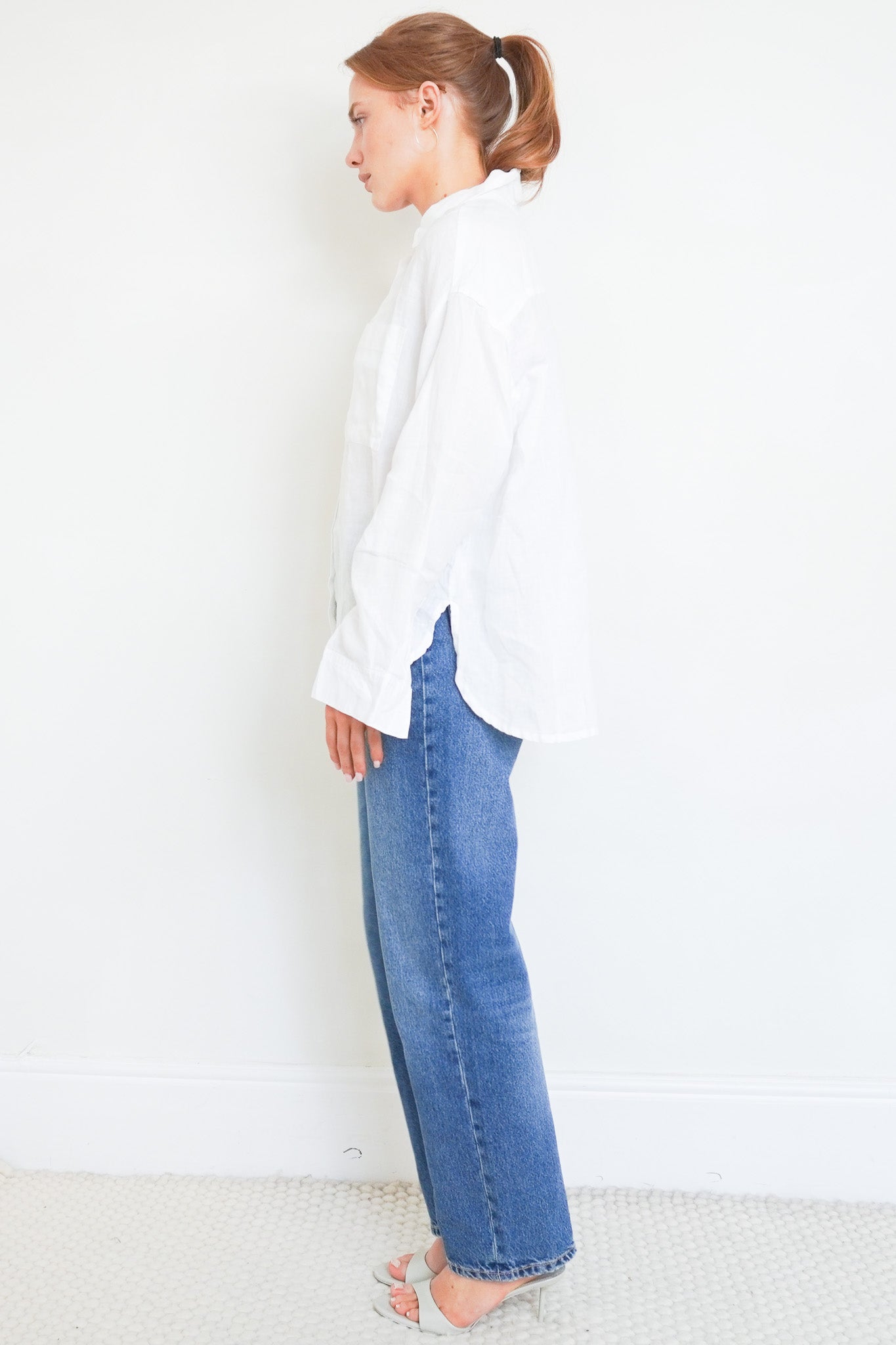 James Perse White Cotton Buttoned Shirt RRP £250 | Authentic Preloved FINAL SALE - Reloved Again