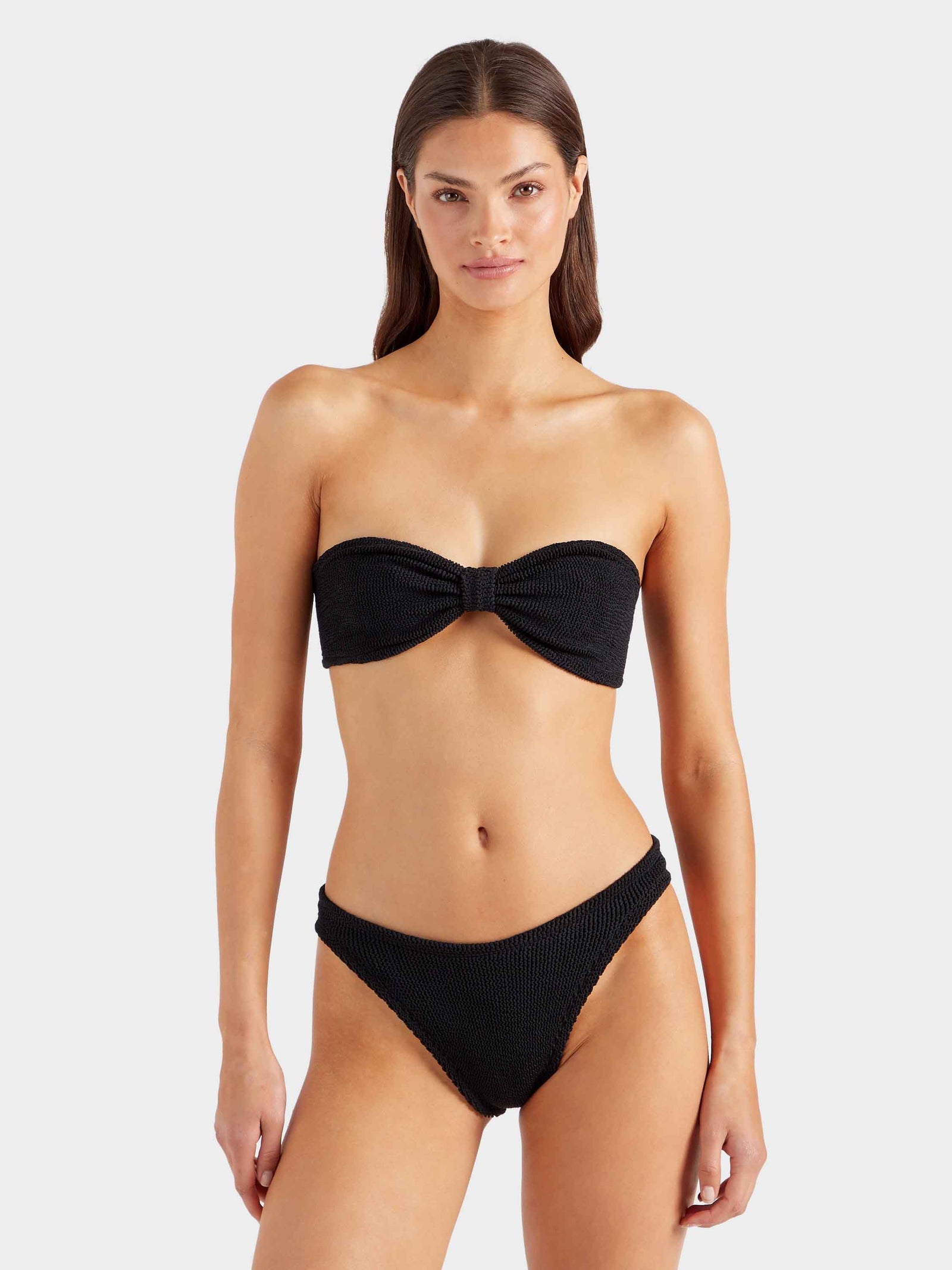 NEW Hunza G Black Jean Bikini Swimsuit (RRP £175) | Authentic Preloved FINAL SALE