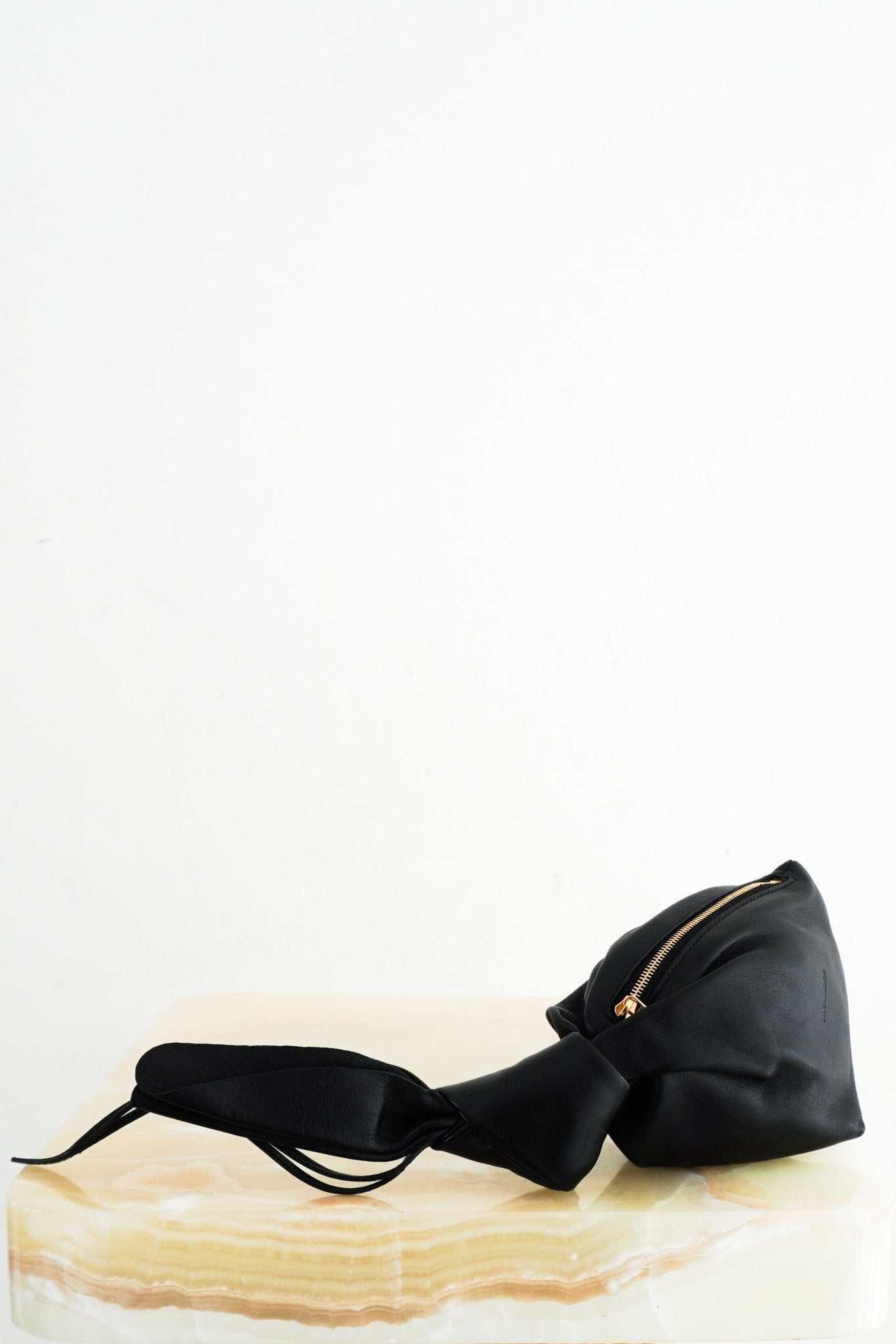 Jil Sander Black Knot Evening Pouch RRP £1350 | Authentic Preloved - Reloved Again