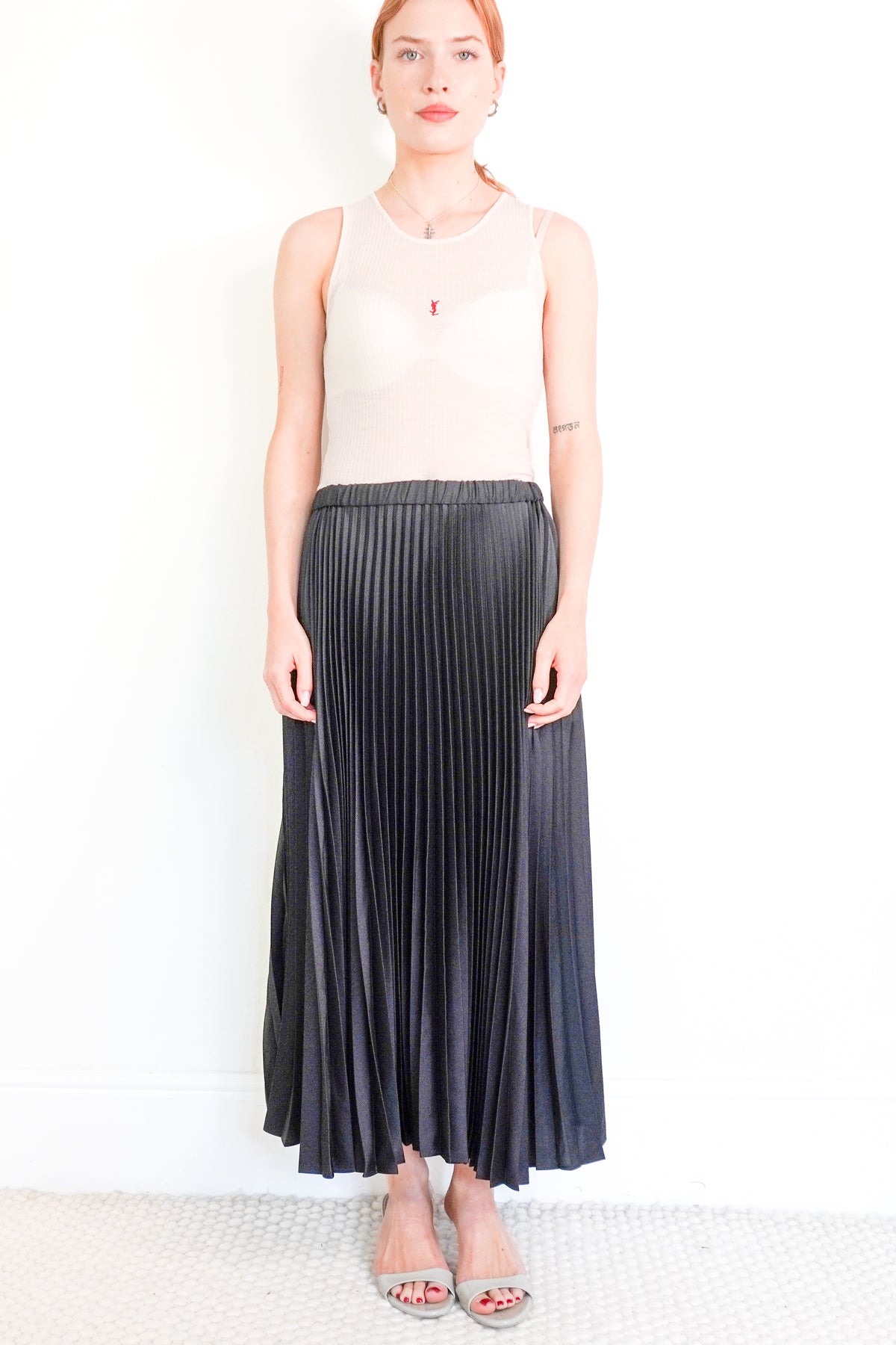 NWT Jil Sander Pleated Black Skirt (RRP £1200) | Authentic Preloved - Reloved Again