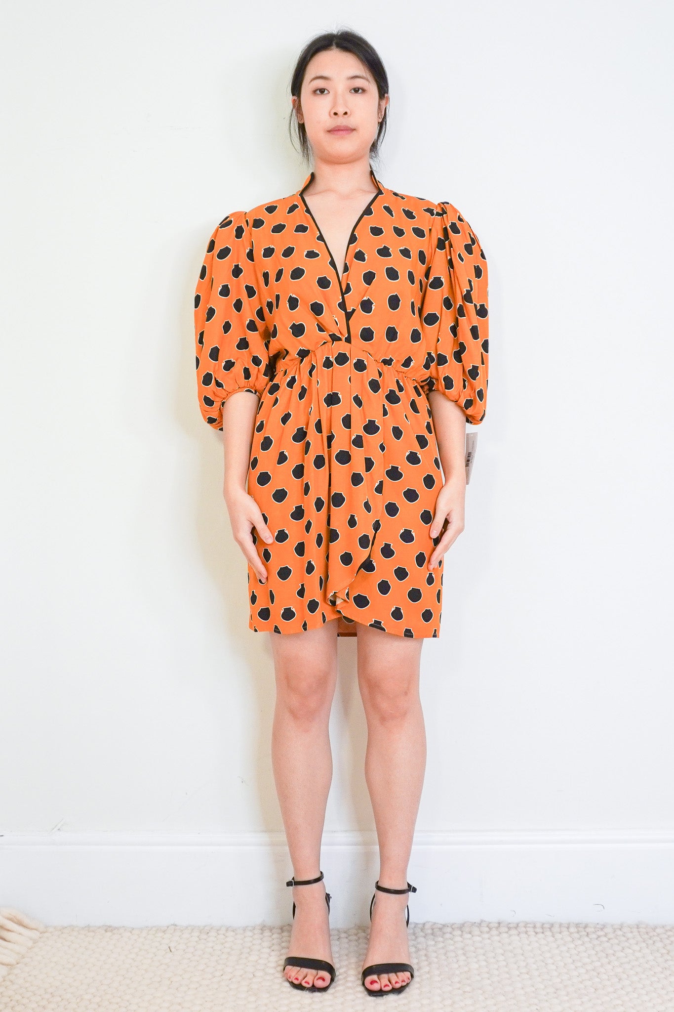 Johanna Ortiz Orange and blue dress RRP £500 | Authentic Preloved - OUTLET NO RETURNS - Reloved Again