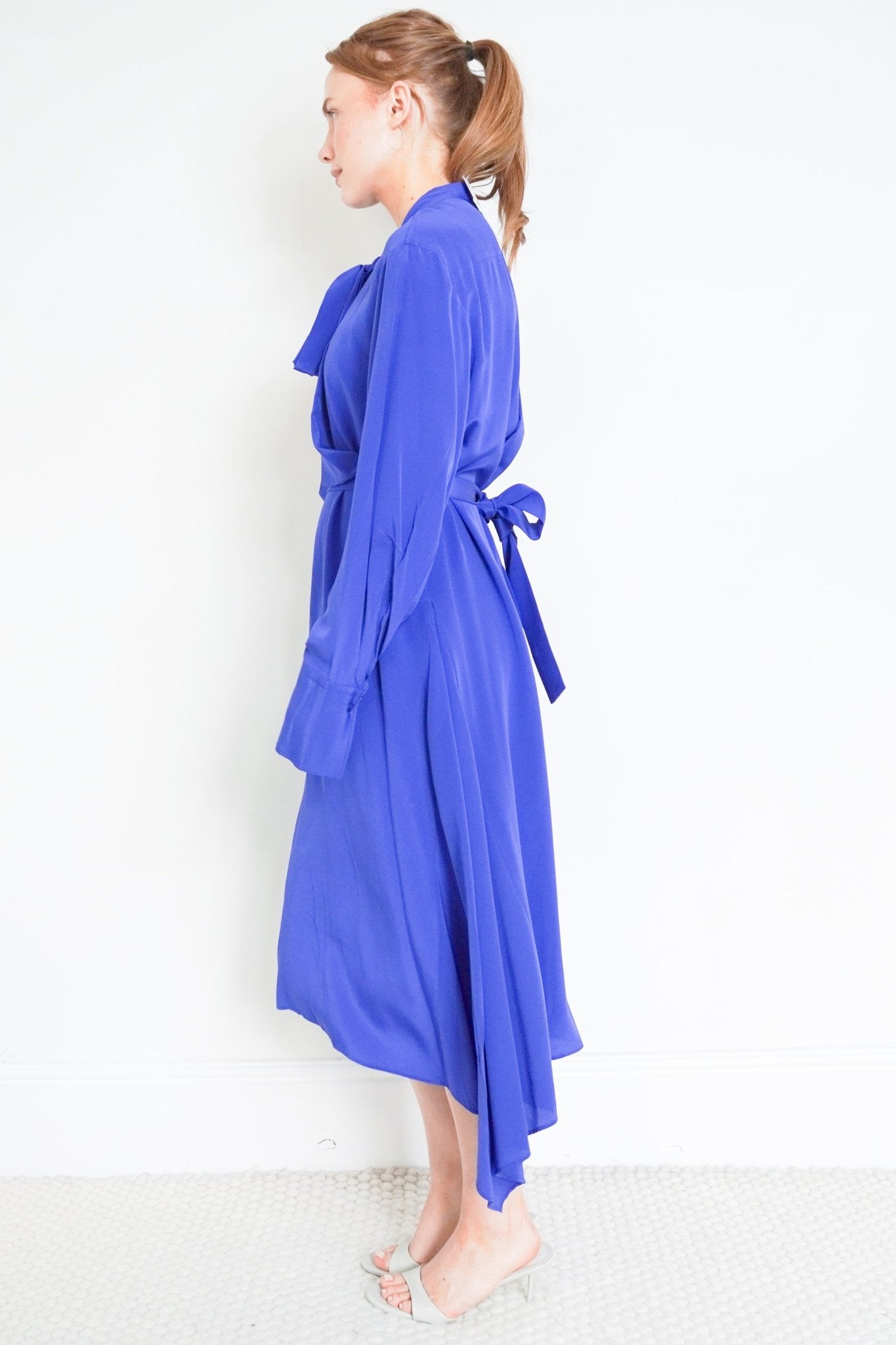 Joseph-Alisson-Silk-Dress-side-picture-Chelsea-London