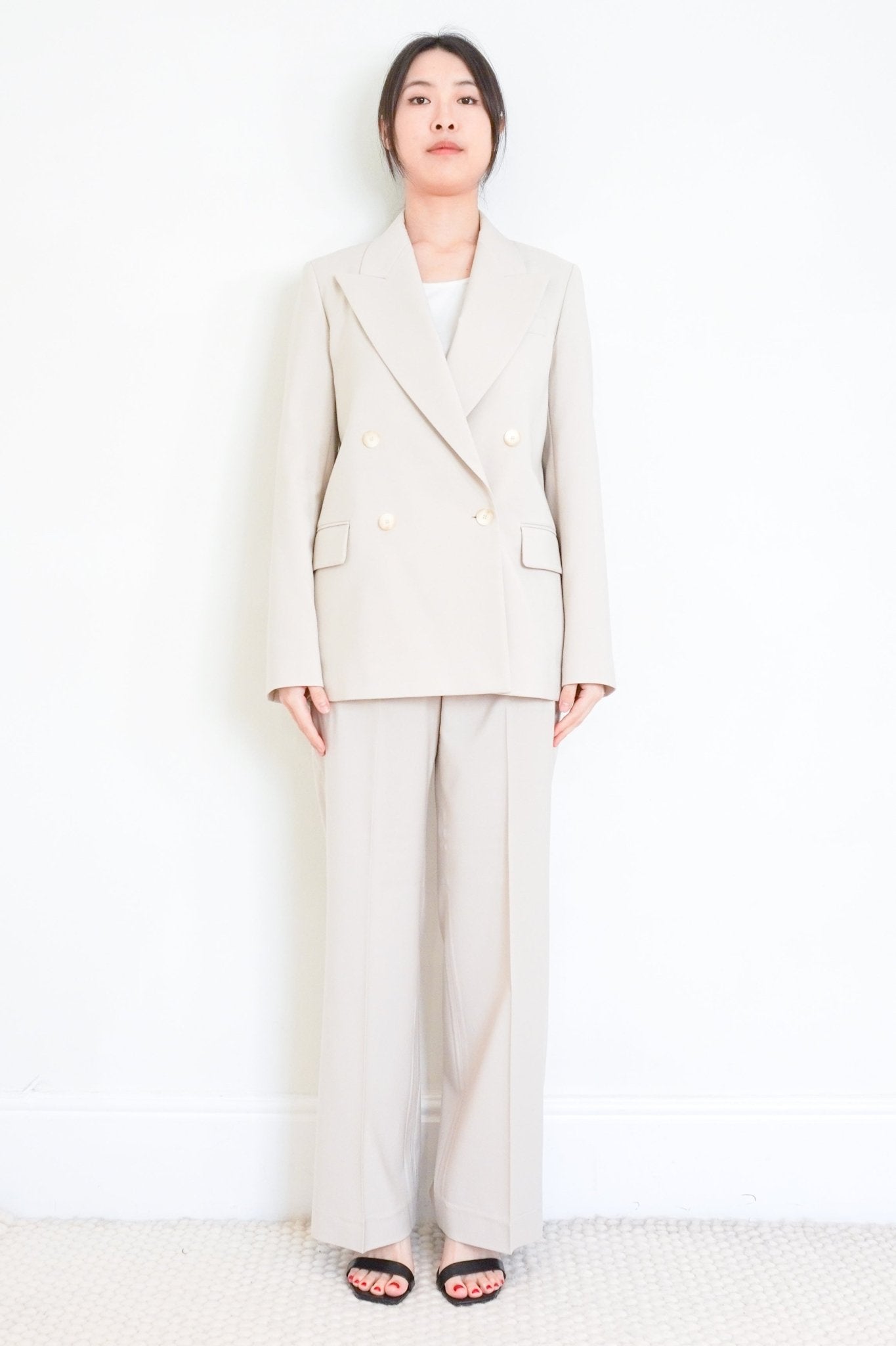 Joseph Beige Jaden Tailored Suit RRP £1000 | Authentic Preloved - Reloved Again