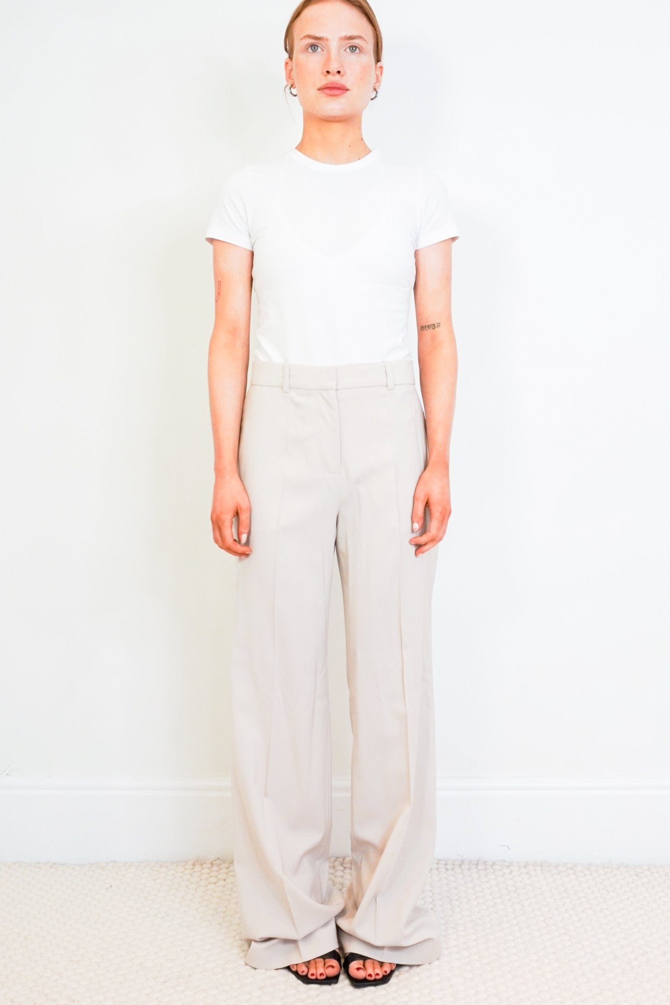 Joseph Cream Coleman Wool Trousers RRP £300 | Authentic Preloved - Reloved Again