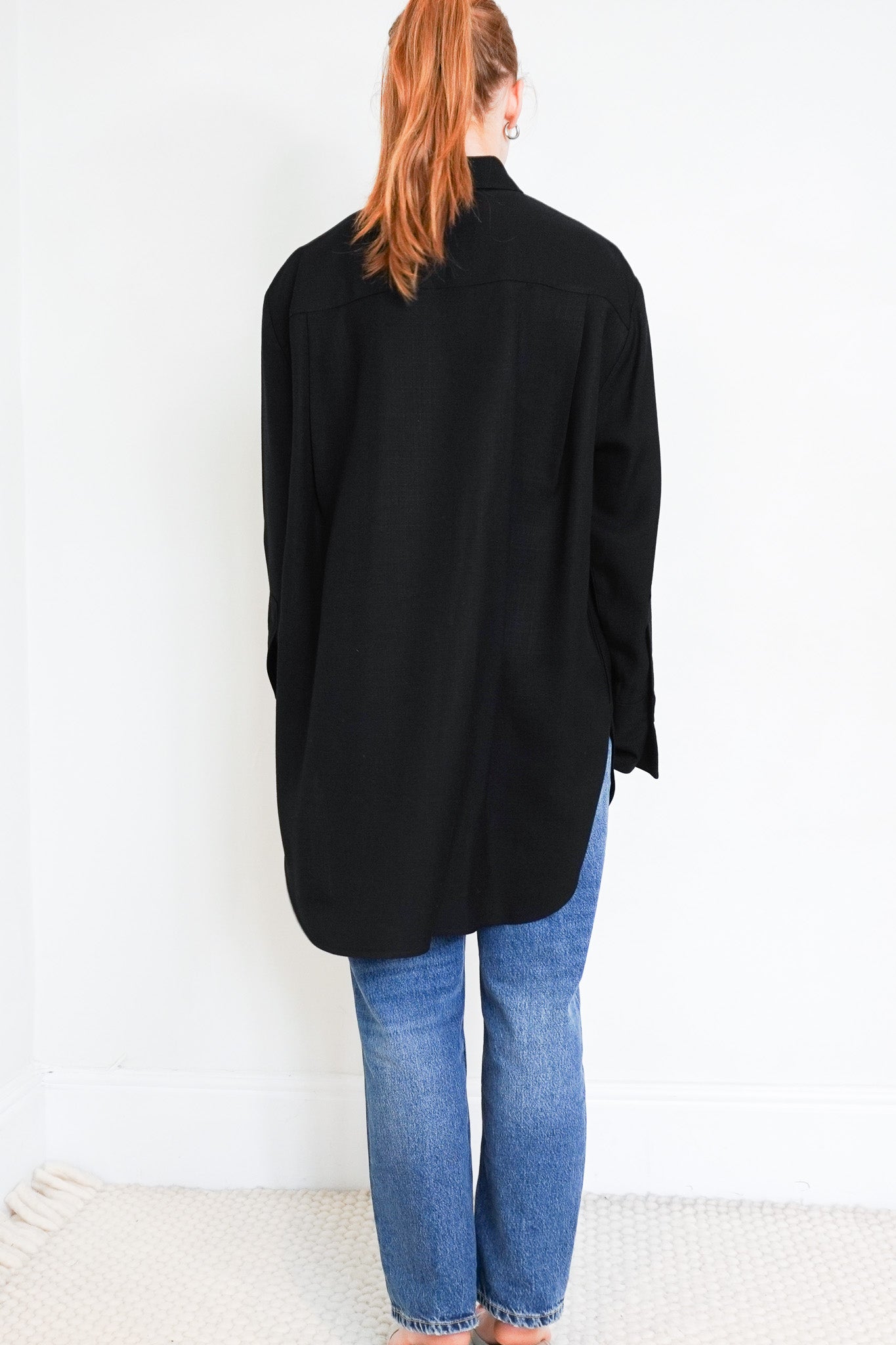 Joseph Long Line Black Shirt | Authentic Preloved - Reloved Again