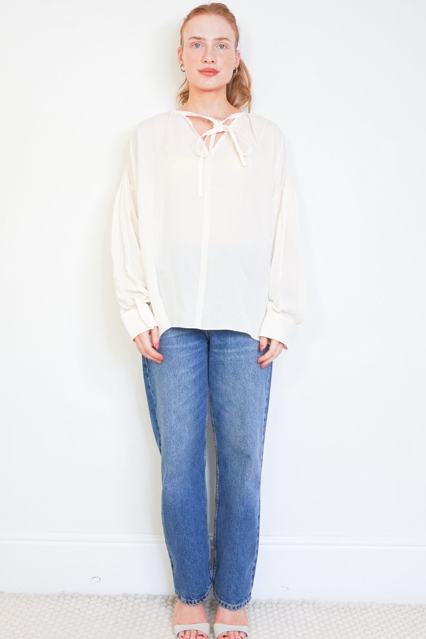 Joseph Cream Elijah Silk Georgette Blouse (RRP £200) | Authentic Preloved FINAL SALE - Reloved Again