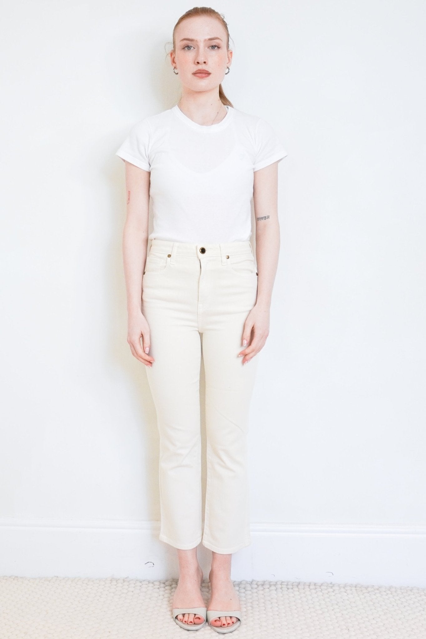 Khaite Cream Benny Jeans RRP £450 | Authentic Preloved - Reloved Again