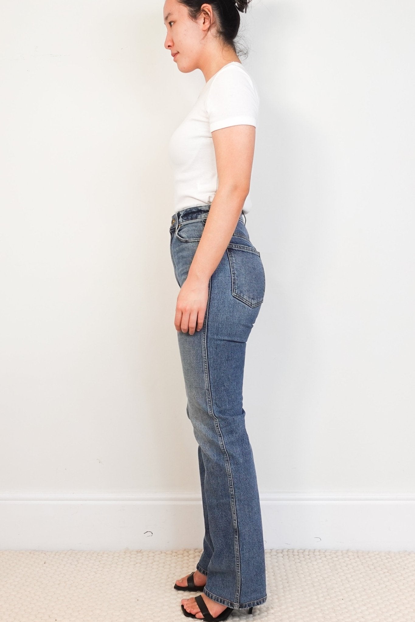 Khaite-Danielle-Blue-Straight-Leg-Jeans-side-picture-Chelsea-London