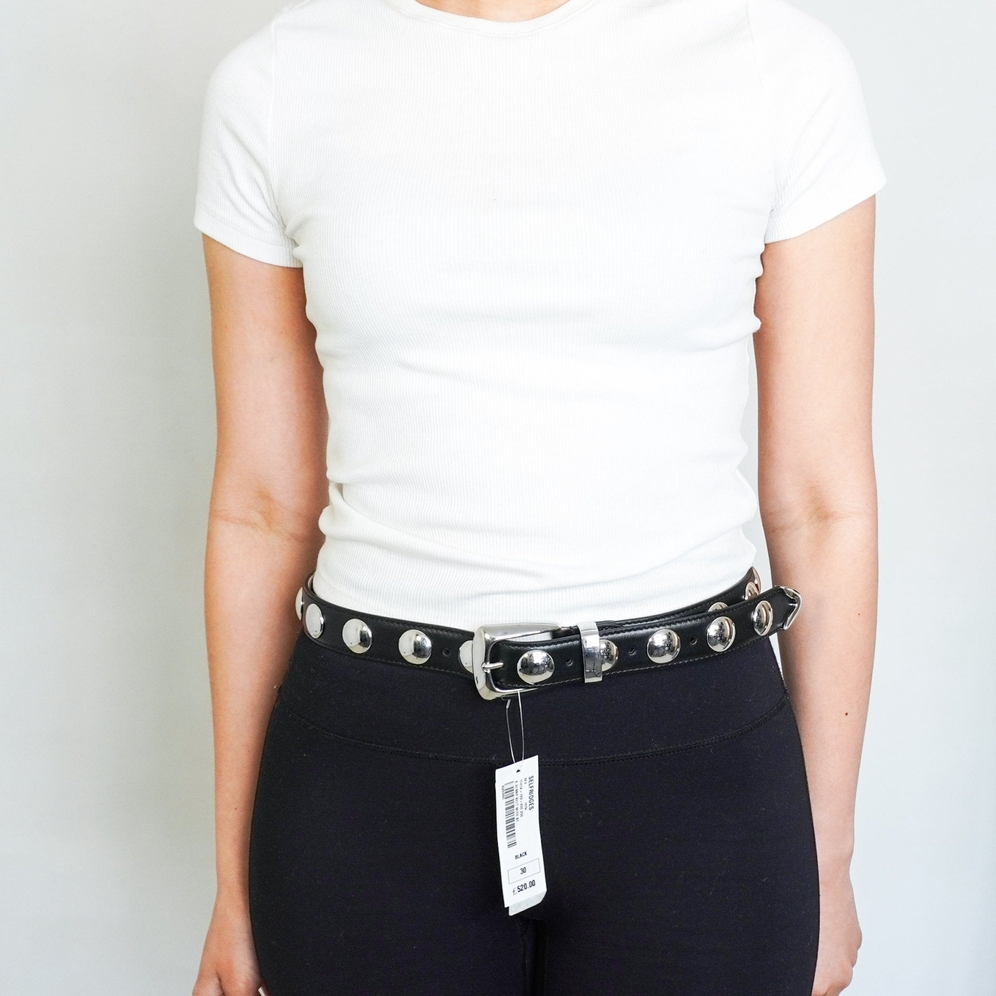 NEW Khaite Benny Black Leather Belt RRP £520 | Authentic Preloved FINAL SALE - Reloved Again
