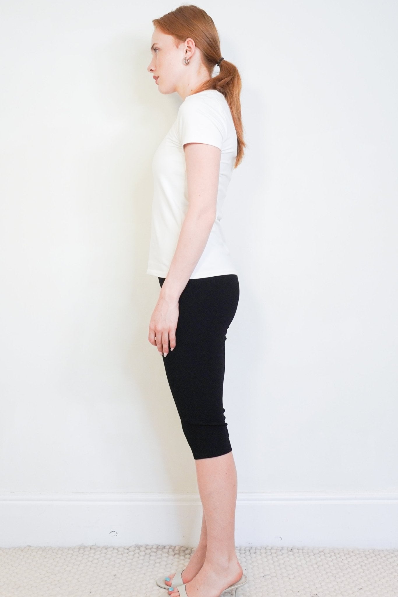Khaite Harden Intarsia Ribbed Stretch-Jersey Shorts in Black (RRP £485) | Authentic Preloved - Reloved Again