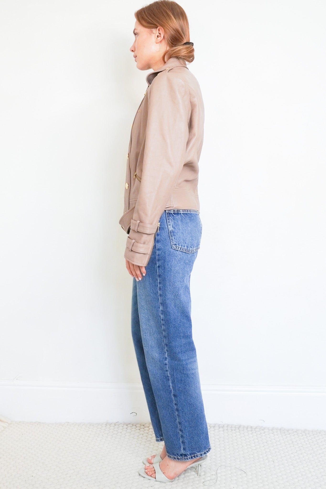 L' Agence Leather Jacket RRP £1200 | Authentic Preloved - Reloved Again