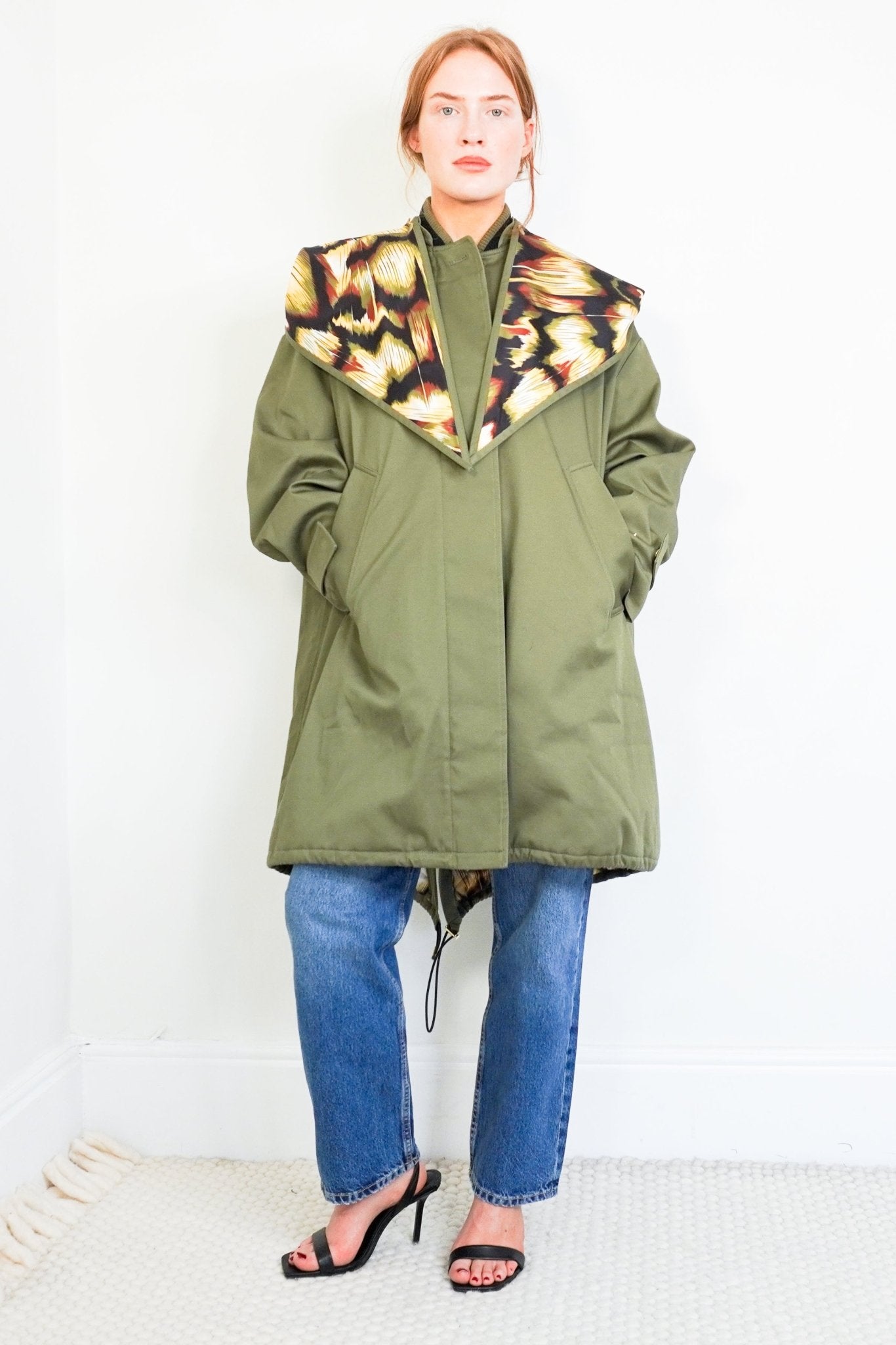 CURRENT SEASON La Double J Green Solid Parka RRP £1600 | Authentic Preloved - Reloved Again