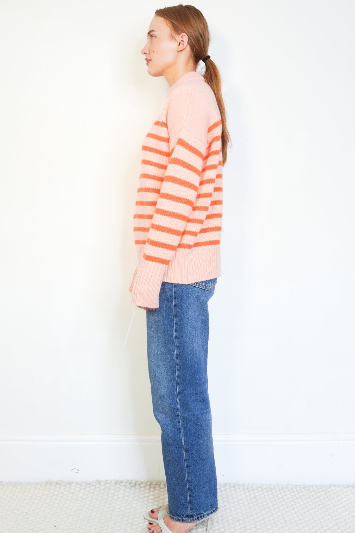 La Ligne Pink & Orange Striped Knitted Jumper (RRP £350) | Authentic Preloved - Reloved Again