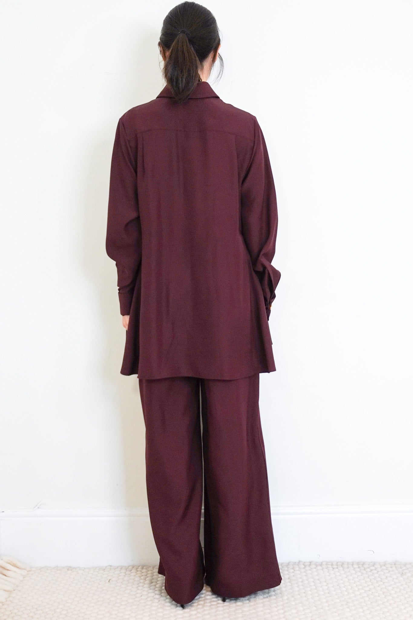 Loewe-Burgundy-Silk-Trousers-back-picture