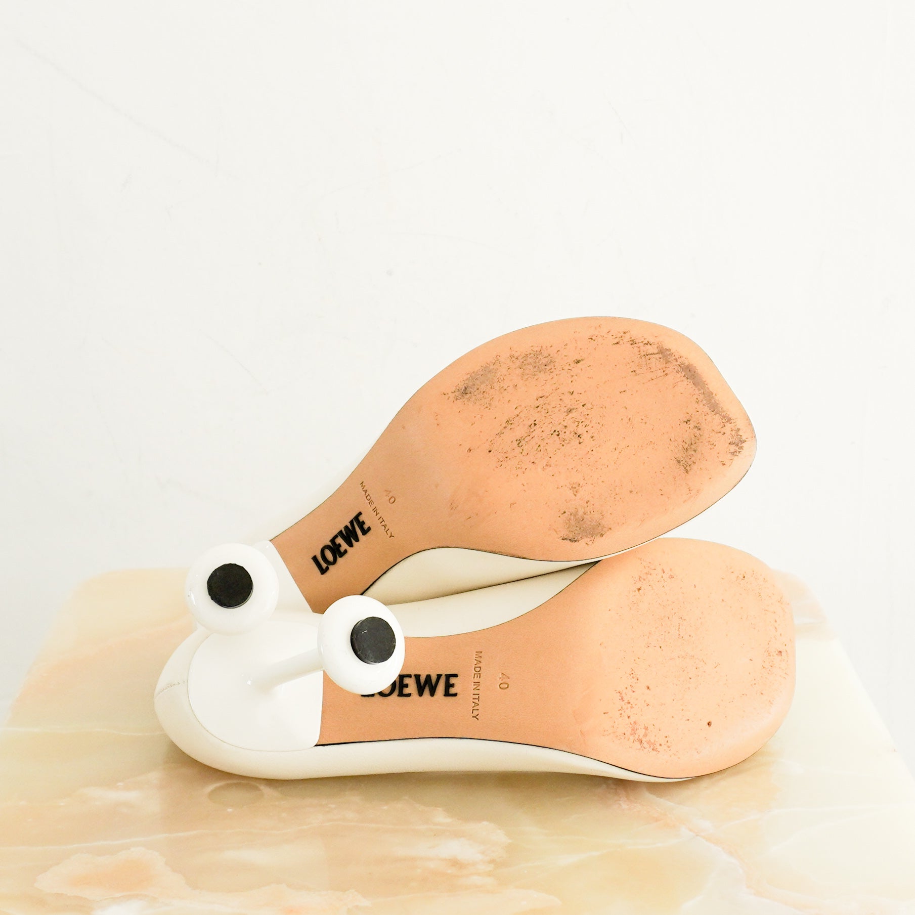 NEW Loewe White Toy Pumps RRP £825 | Authentic Preloved - Reloved Again