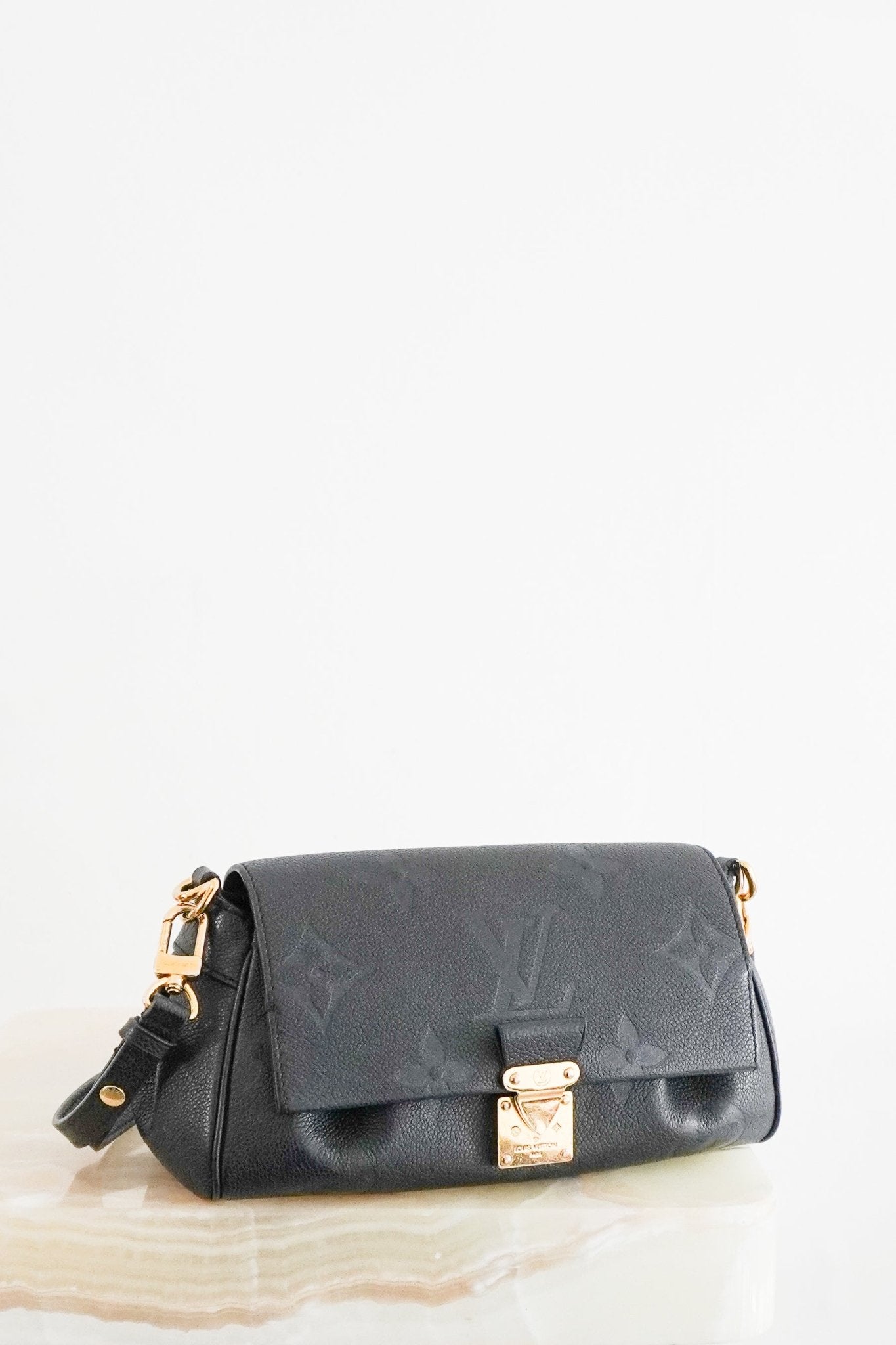 Louis Vuitton Black Favorite Baguette Bag RRP £1000 | Authentic Preloved - Reloved Again