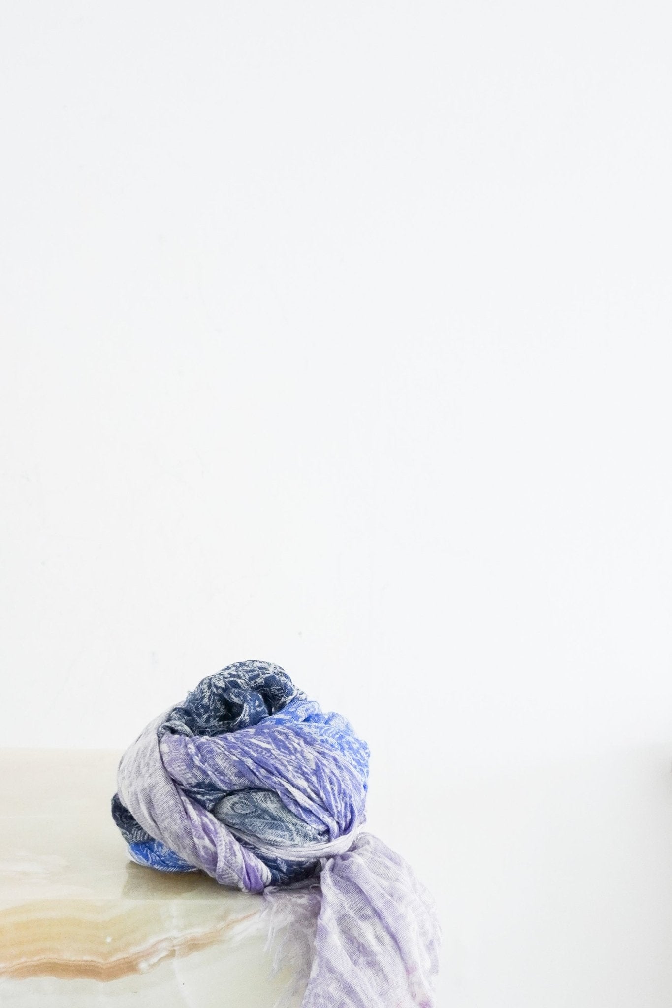 Louis Vuitton Blue Denim City Scarf RRP £550 | Authentic Preloved FINAL SALE - Reloved Again