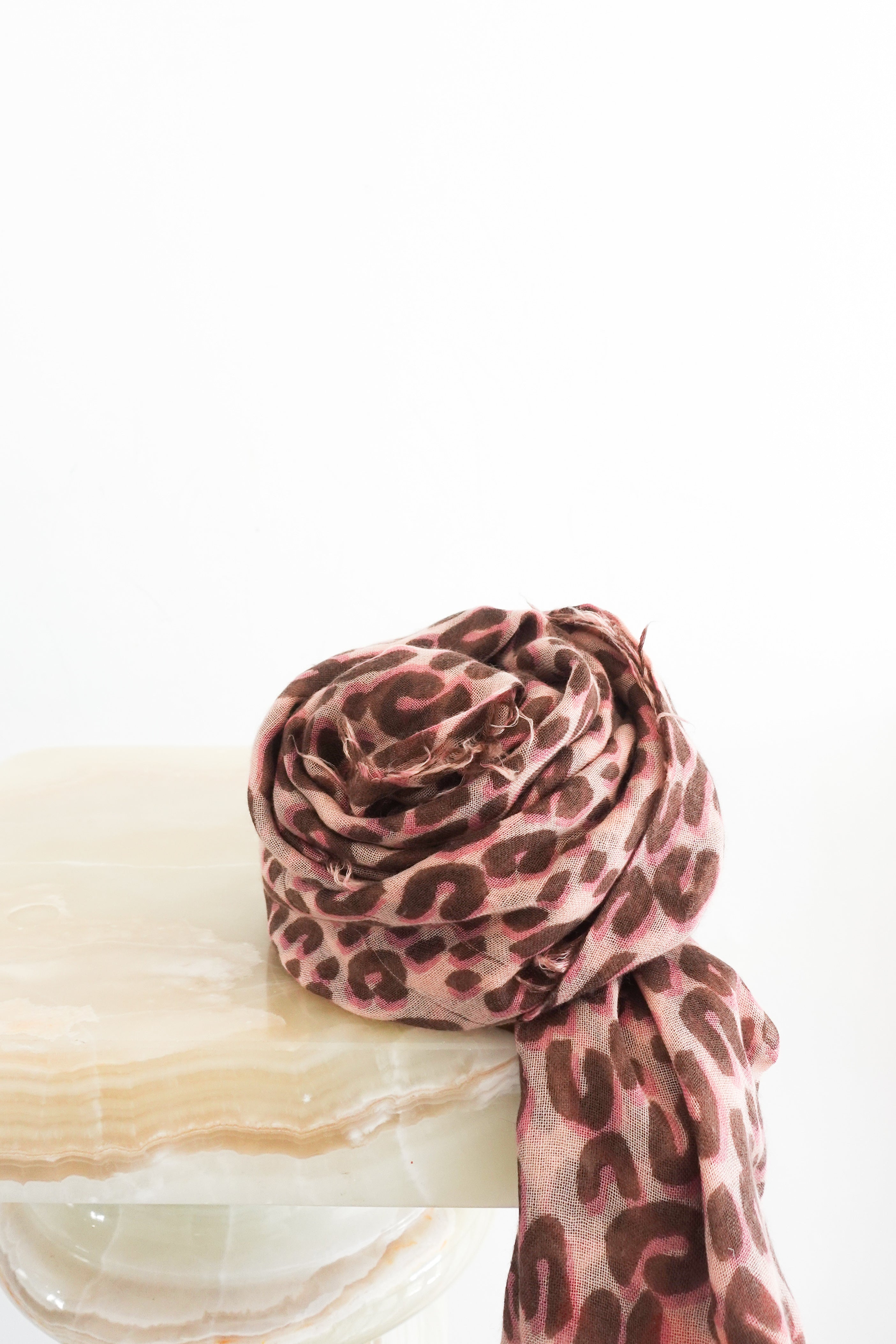 Louis-Vuitton-Brown-and-Pink-Sprouse-Leopard-Print-Scarf-front-picture-Chelsea-London